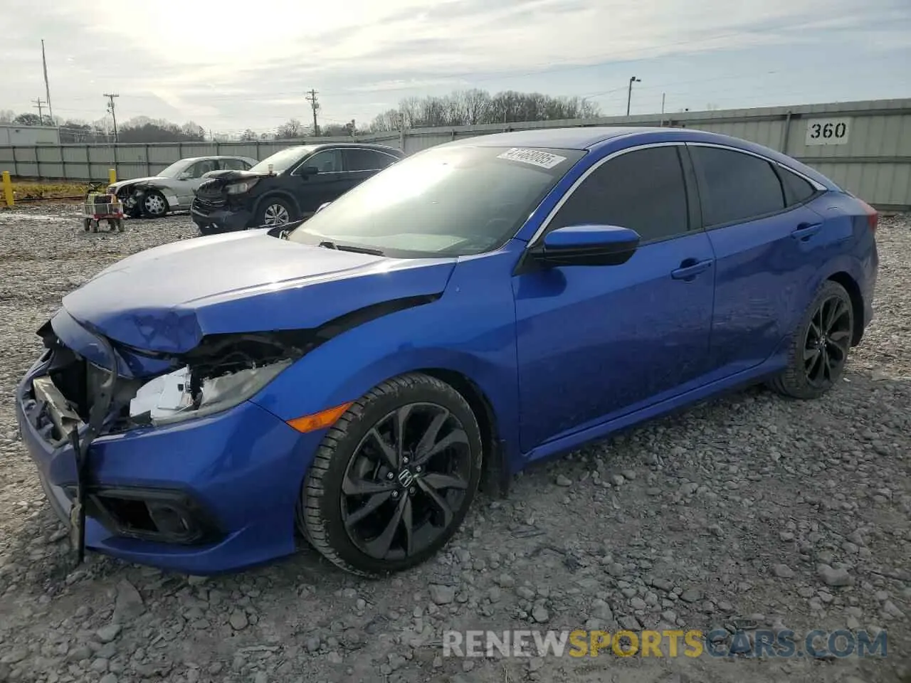 1 Фотография поврежденного автомобиля 19XFC2F8XKE008109 HONDA CIVIC 2019