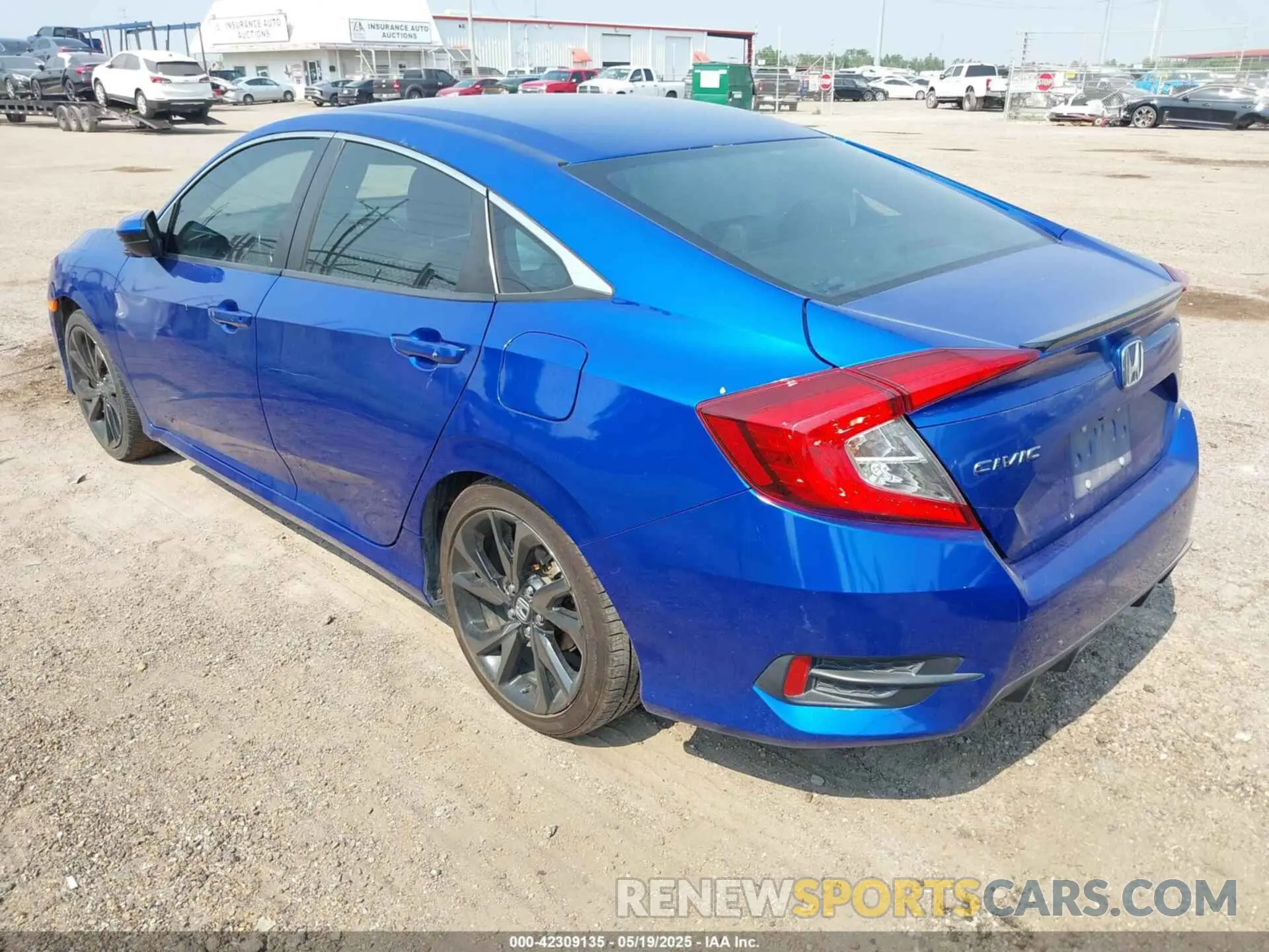 3 Photograph of a damaged car 19XFC2F8XKE045192 HONDA CIVIC 2019