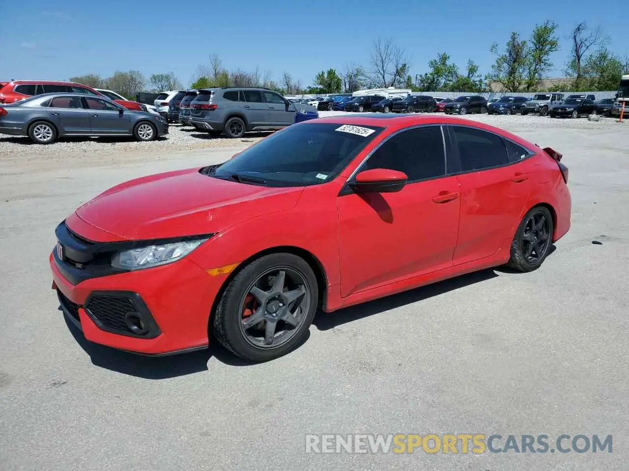 1 Photograph of a damaged car 2HGFC1E54KH706948 HONDA CIVIC 2019