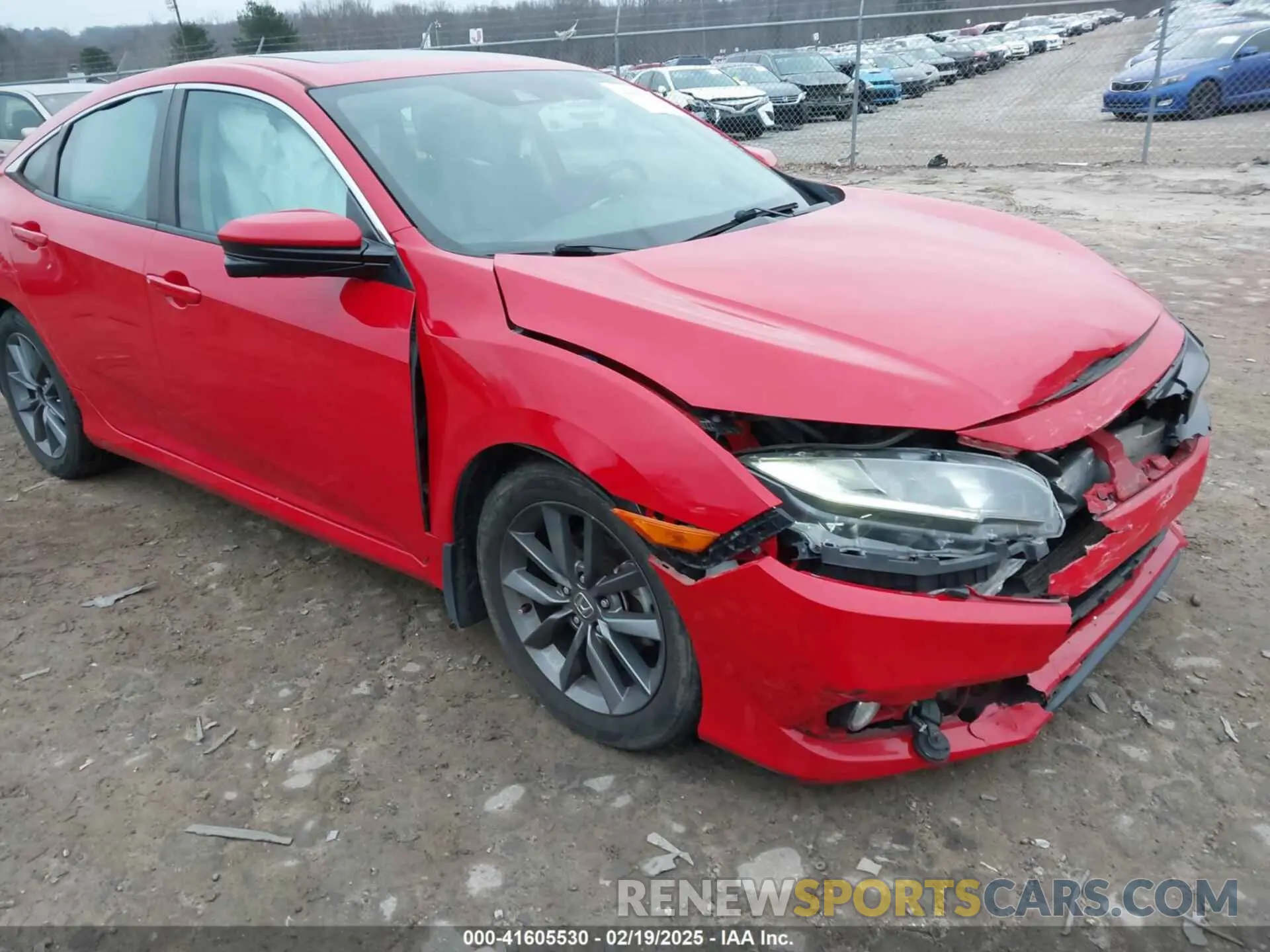 1 Photograph of a damaged car 2HGFC1F71KH650080 HONDA CIVIC 2019