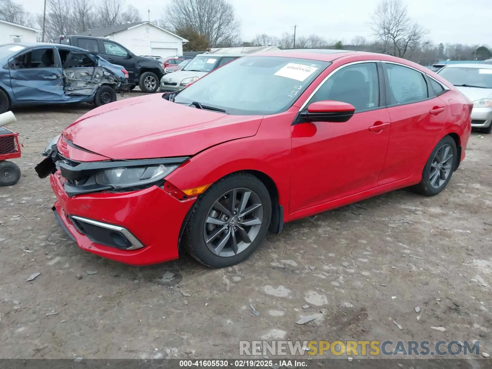 2 Photograph of a damaged car 2HGFC1F71KH650080 HONDA CIVIC 2019