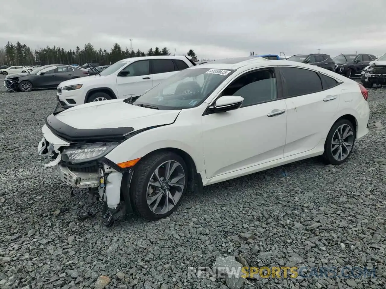 1 Photograph of a damaged car 2HGFC1F90KH100614 HONDA CIVIC 2019
