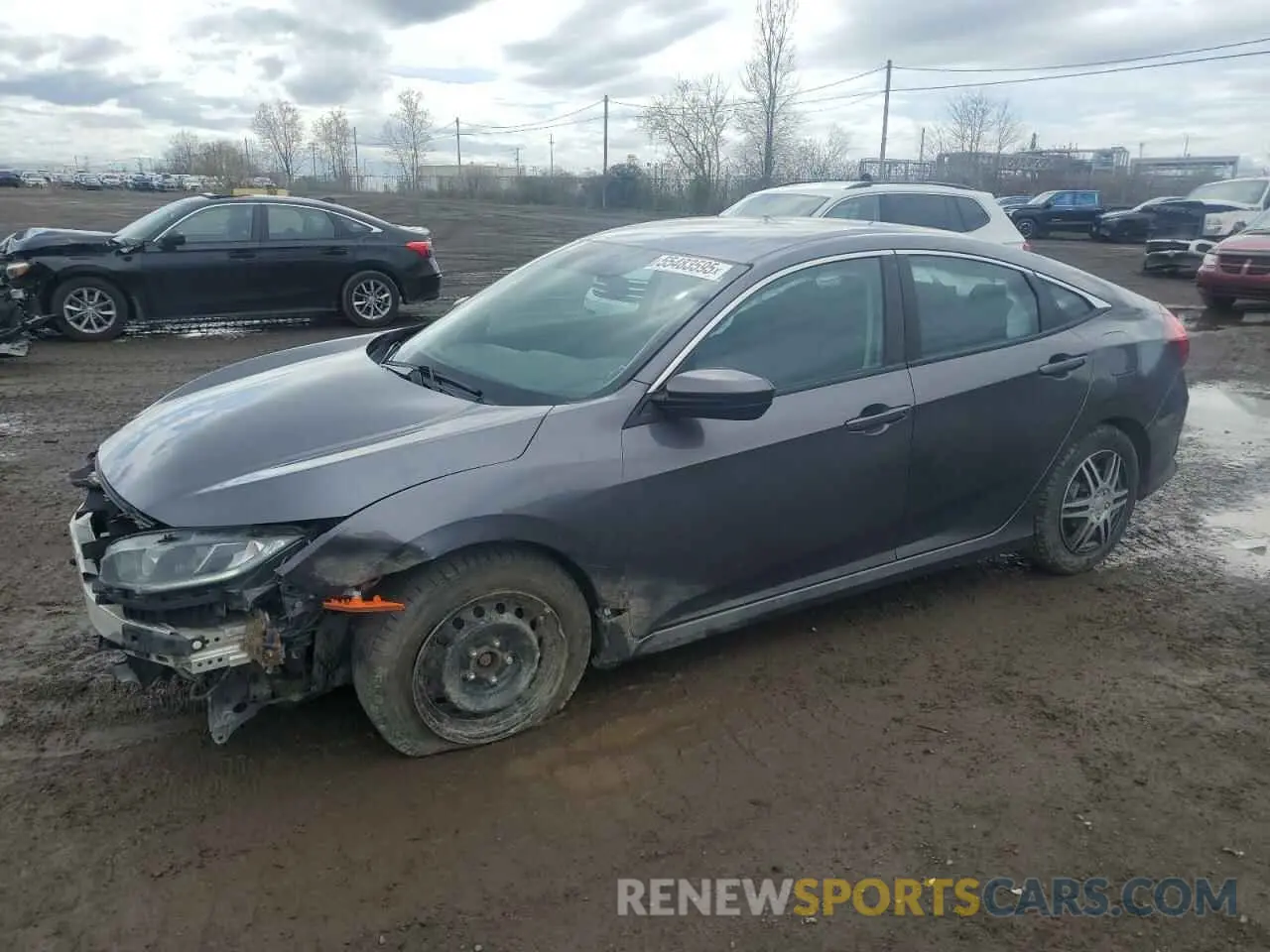 1 Photograph of a damaged car 2HGFC2E5XKH023996 HONDA CIVIC 2019