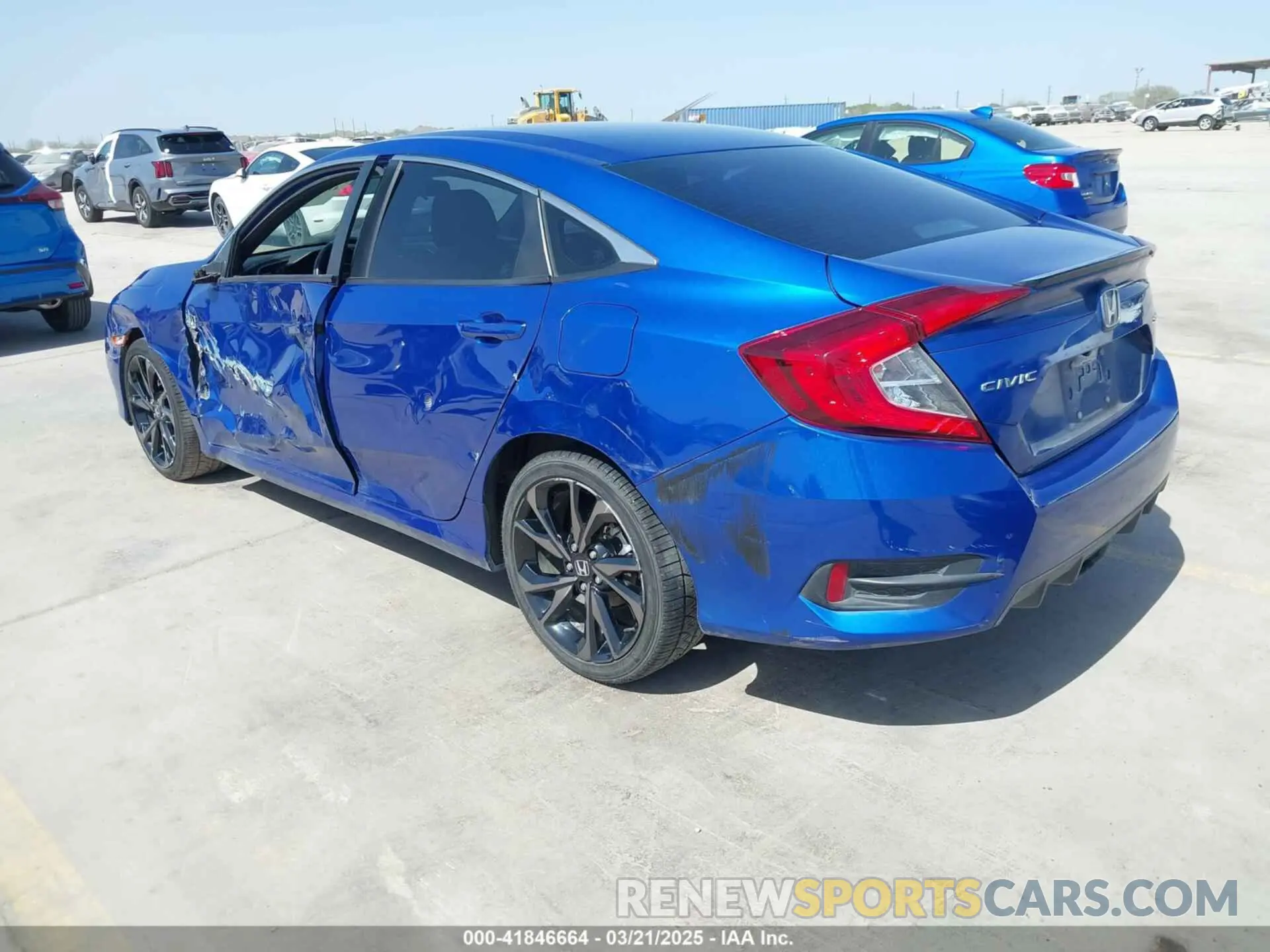 3 Photograph of a damaged car 2HGFC2E89KH566573 HONDA CIVIC 2019