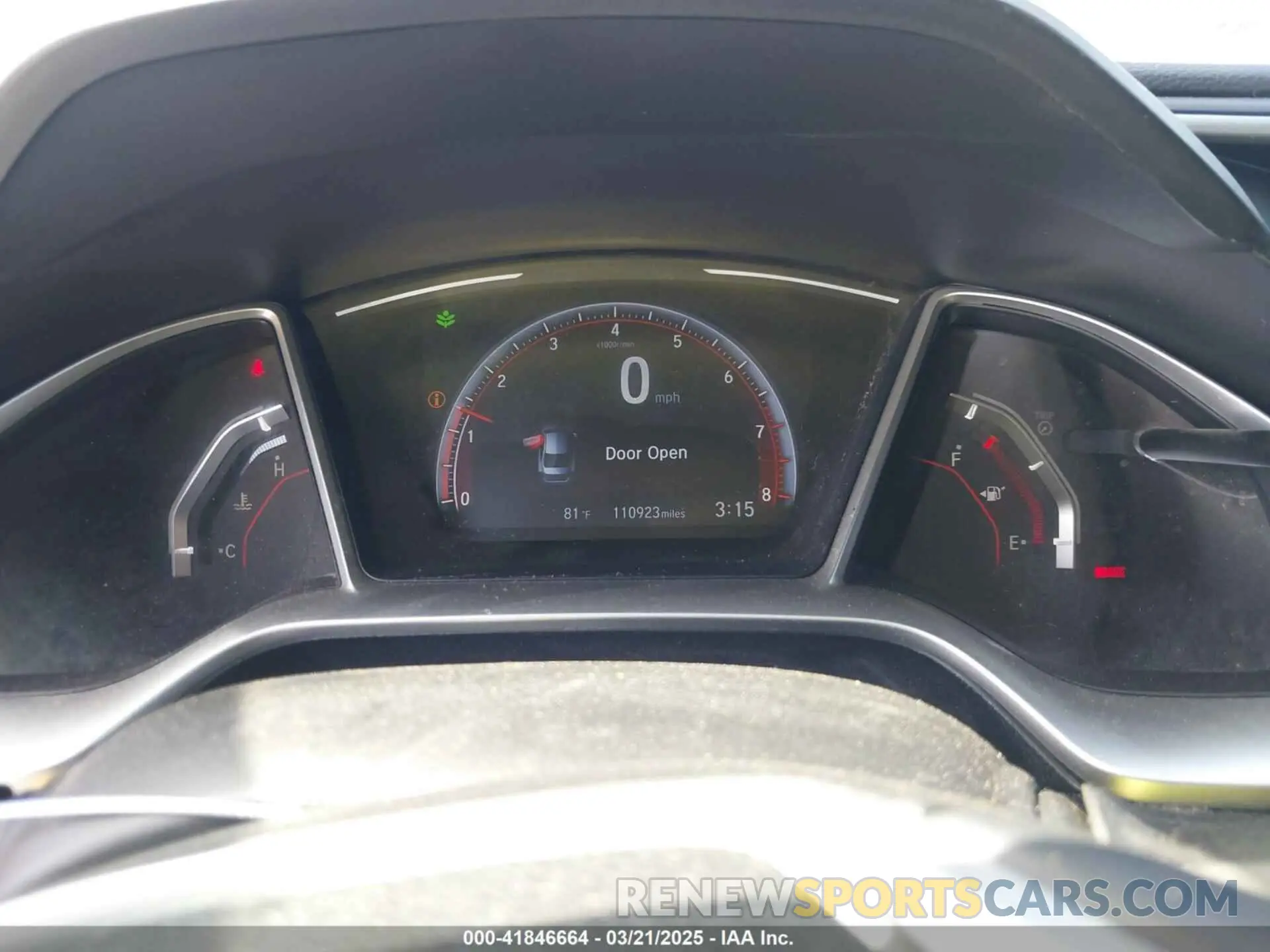 7 Photograph of a damaged car 2HGFC2E89KH566573 HONDA CIVIC 2019