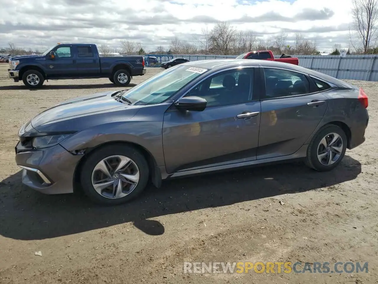 1 Photograph of a damaged car 2HGFC2F58KH029469 HONDA CIVIC 2019