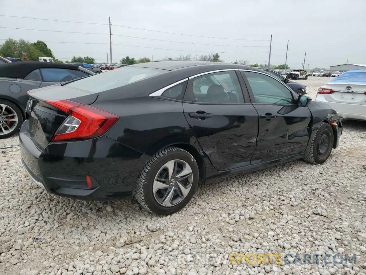 3 Photograph of a damaged car 2HGFC2F60KH505609 HONDA CIVIC 2019
