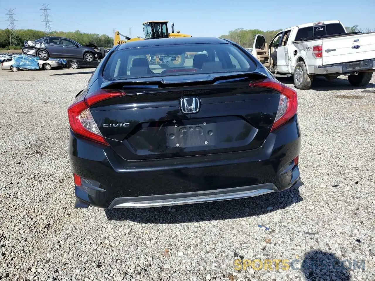 6 Photograph of a damaged car 2HGFC2F60KH517419 HONDA CIVIC 2019