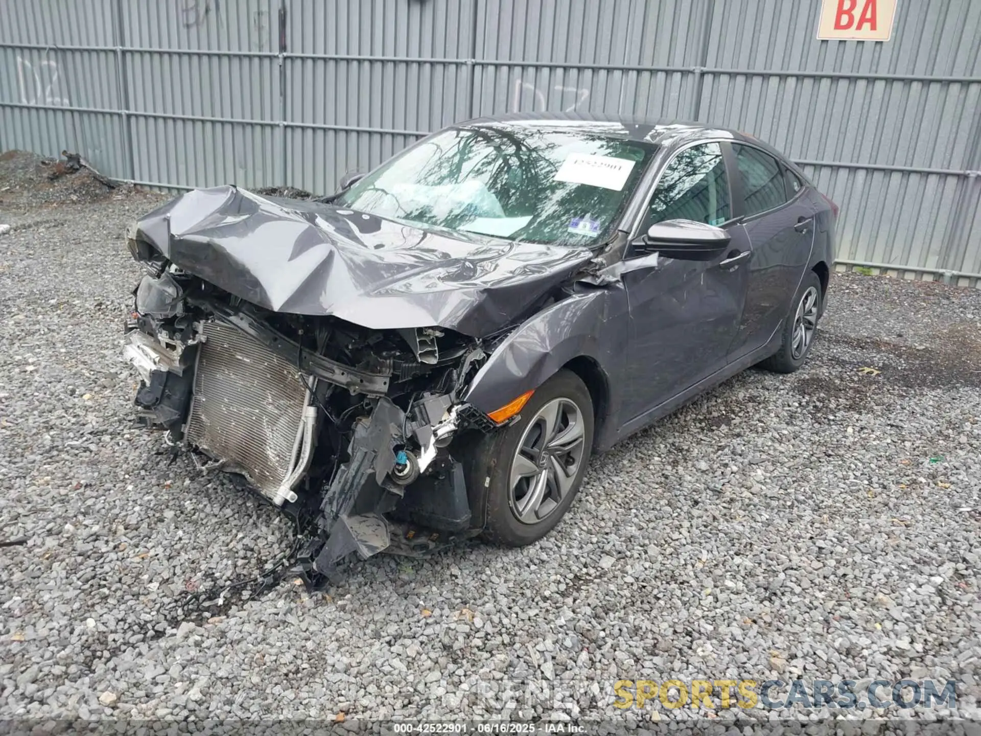2 Photograph of a damaged car 2HGFC2F60KH562103 HONDA CIVIC 2019