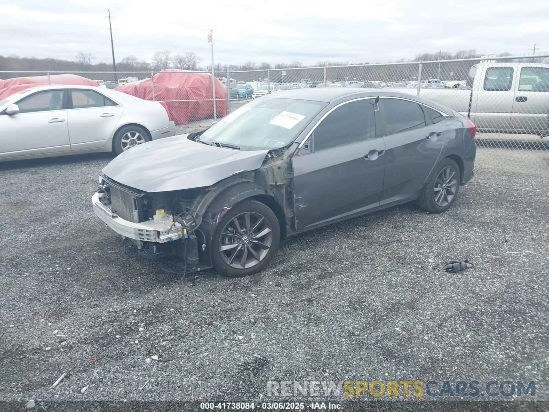 2 Photograph of a damaged car 2HGFC2F60KH591472 HONDA CIVIC 2019