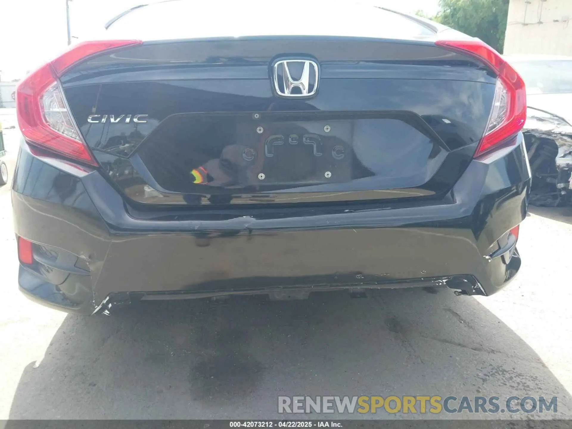 6 Photograph of a damaged car 2HGFC2F61KH510012 HONDA CIVIC 2019