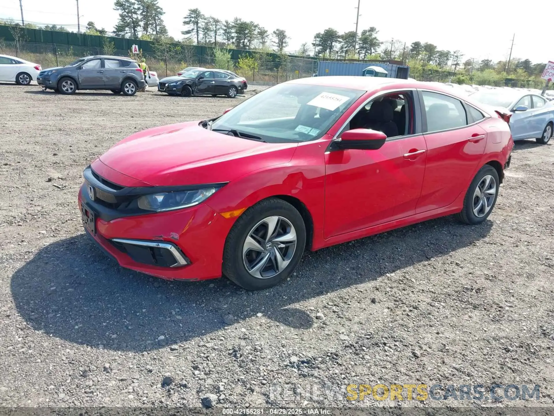 2 Photograph of a damaged car 2HGFC2F61KH538103 HONDA CIVIC 2019