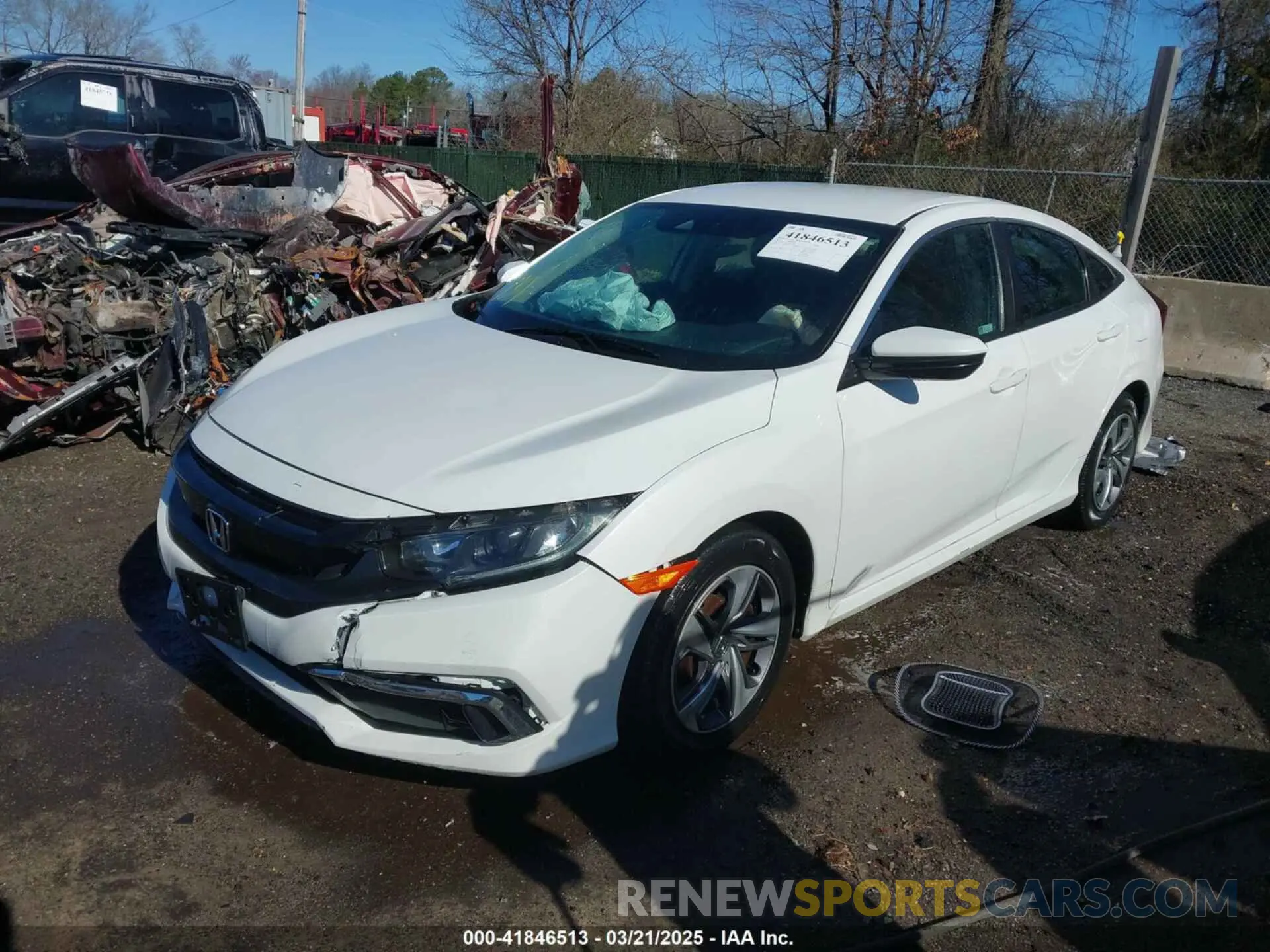 2 Photograph of a damaged car 2HGFC2F61KH538800 HONDA CIVIC 2019