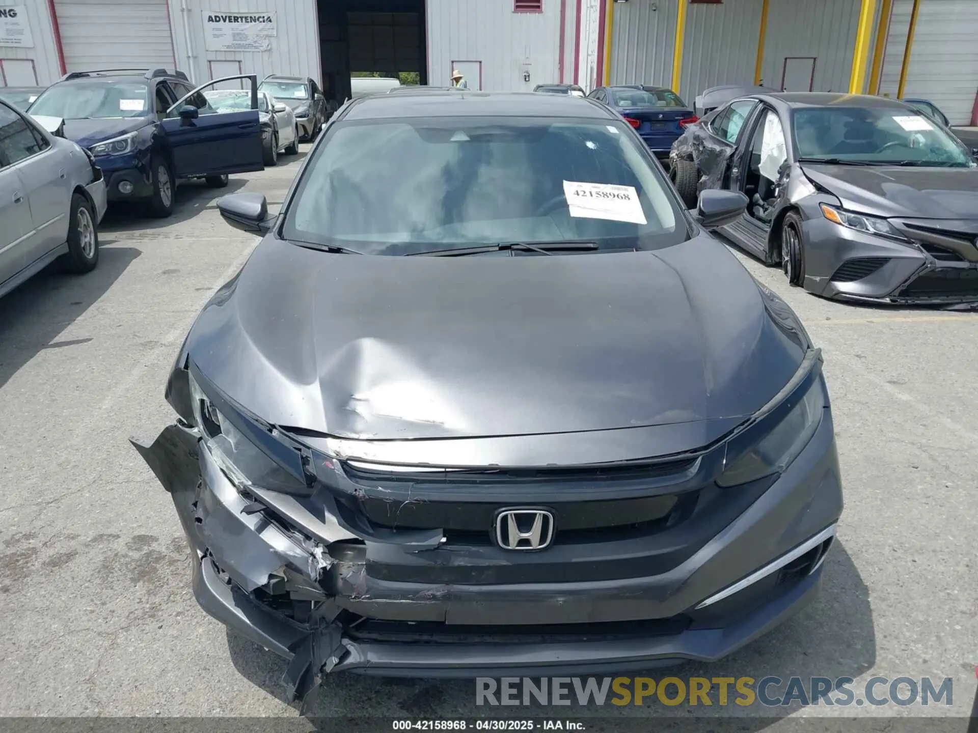12 Photograph of a damaged car 2HGFC2F61KH544810 HONDA CIVIC 2019
