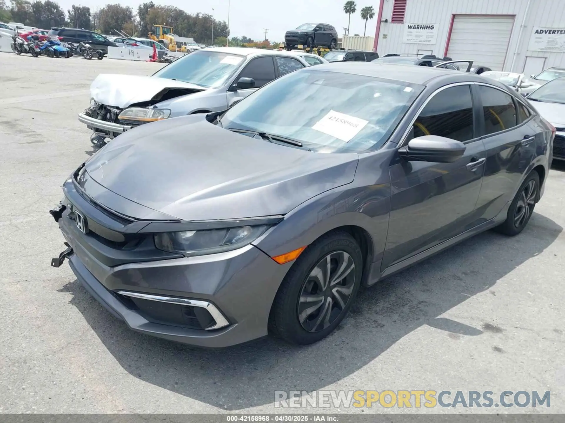 2 Photograph of a damaged car 2HGFC2F61KH544810 HONDA CIVIC 2019