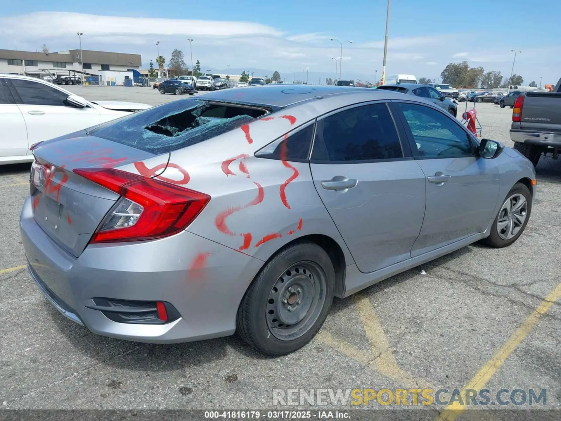 4 Фотография поврежденного автомобиля 2HGFC2F61KH591996 HONDA CIVIC 2019