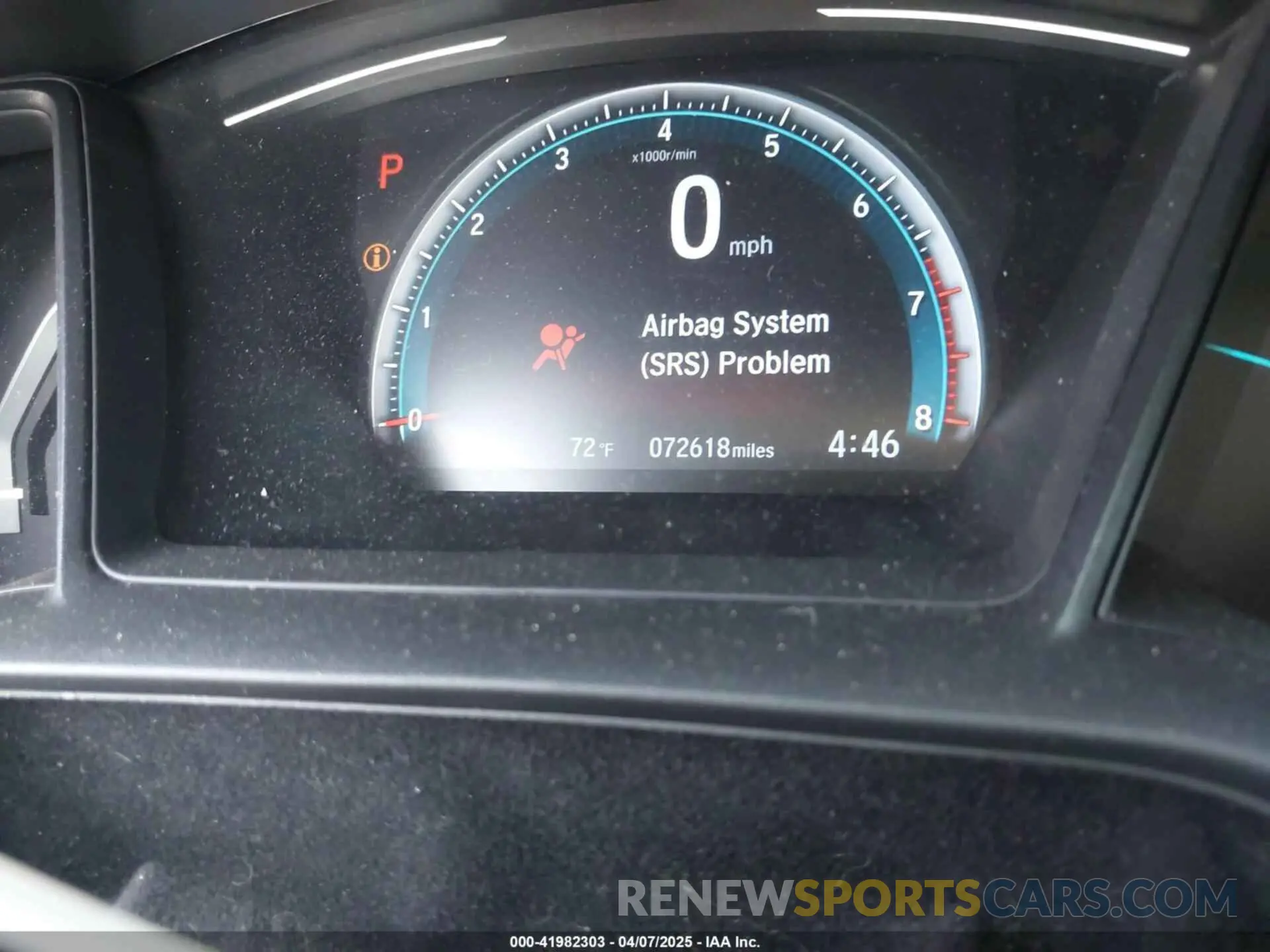 7 Photograph of a damaged car 2HGFC2F62KH505921 HONDA CIVIC 2019