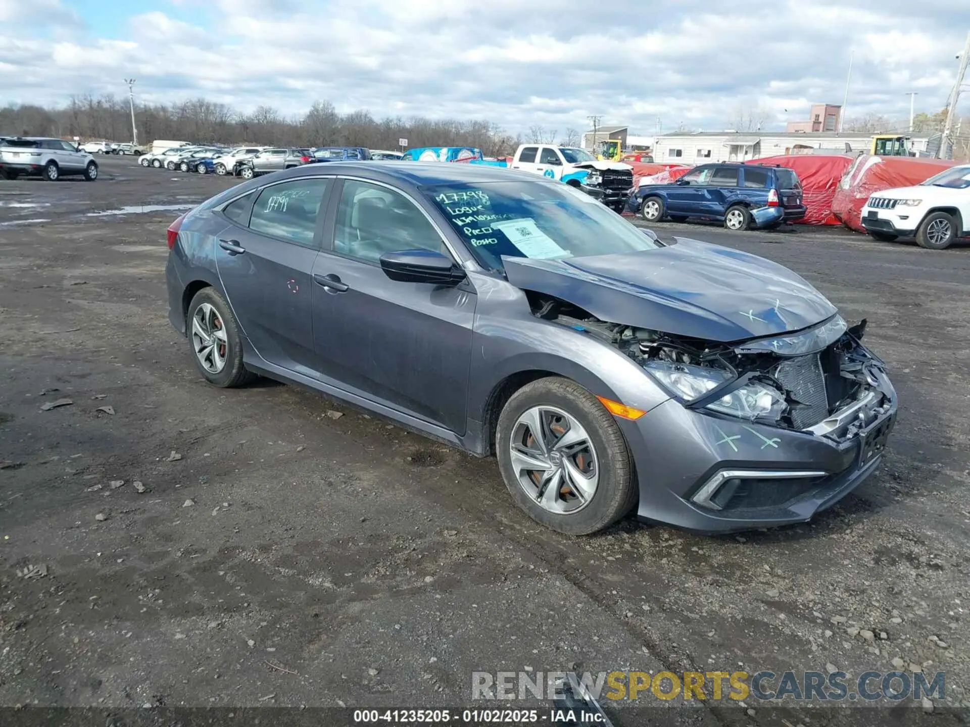 1 Photograph of a damaged car 2HGFC2F62KH549935 HONDA CIVIC 2019