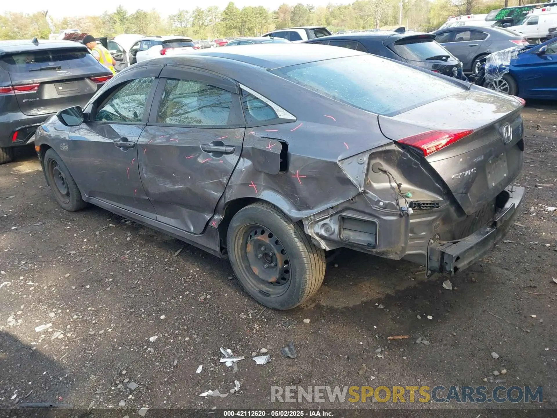 3 Photograph of a damaged car 2HGFC2F62KH558599 HONDA CIVIC 2019