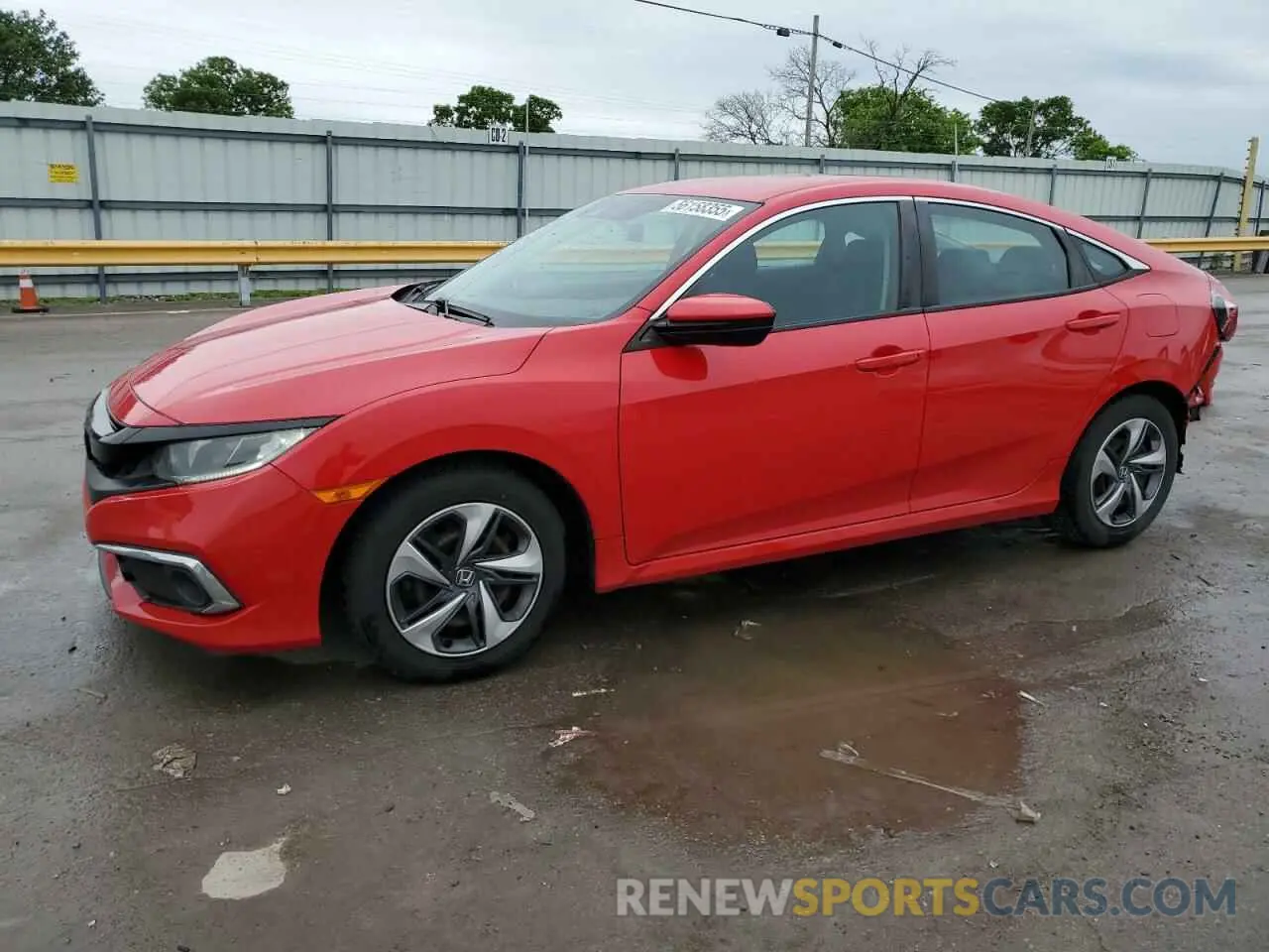 1 Photograph of a damaged car 2HGFC2F64KH512188 HONDA CIVIC 2019