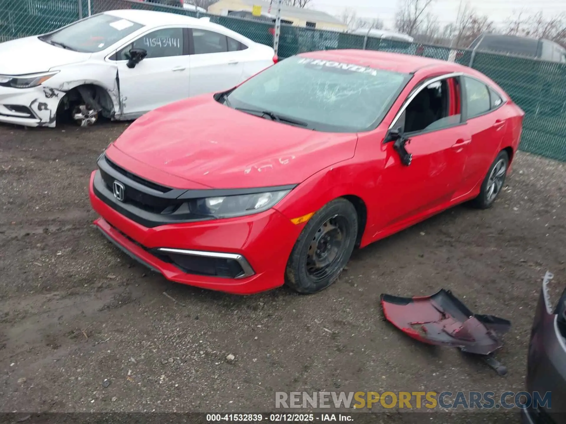 2 Photograph of a damaged car 2HGFC2F64KH550987 HONDA CIVIC 2019