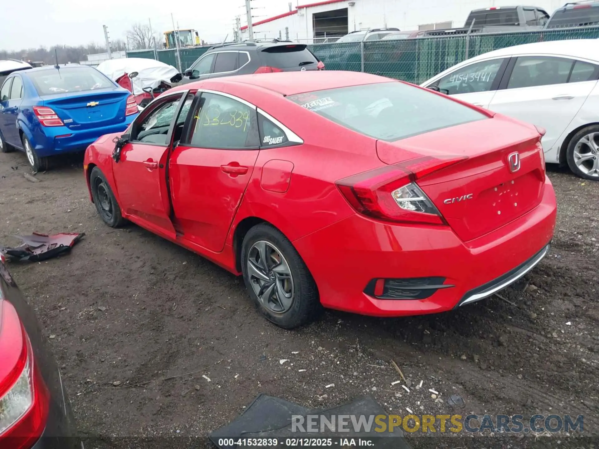 3 Photograph of a damaged car 2HGFC2F64KH550987 HONDA CIVIC 2019