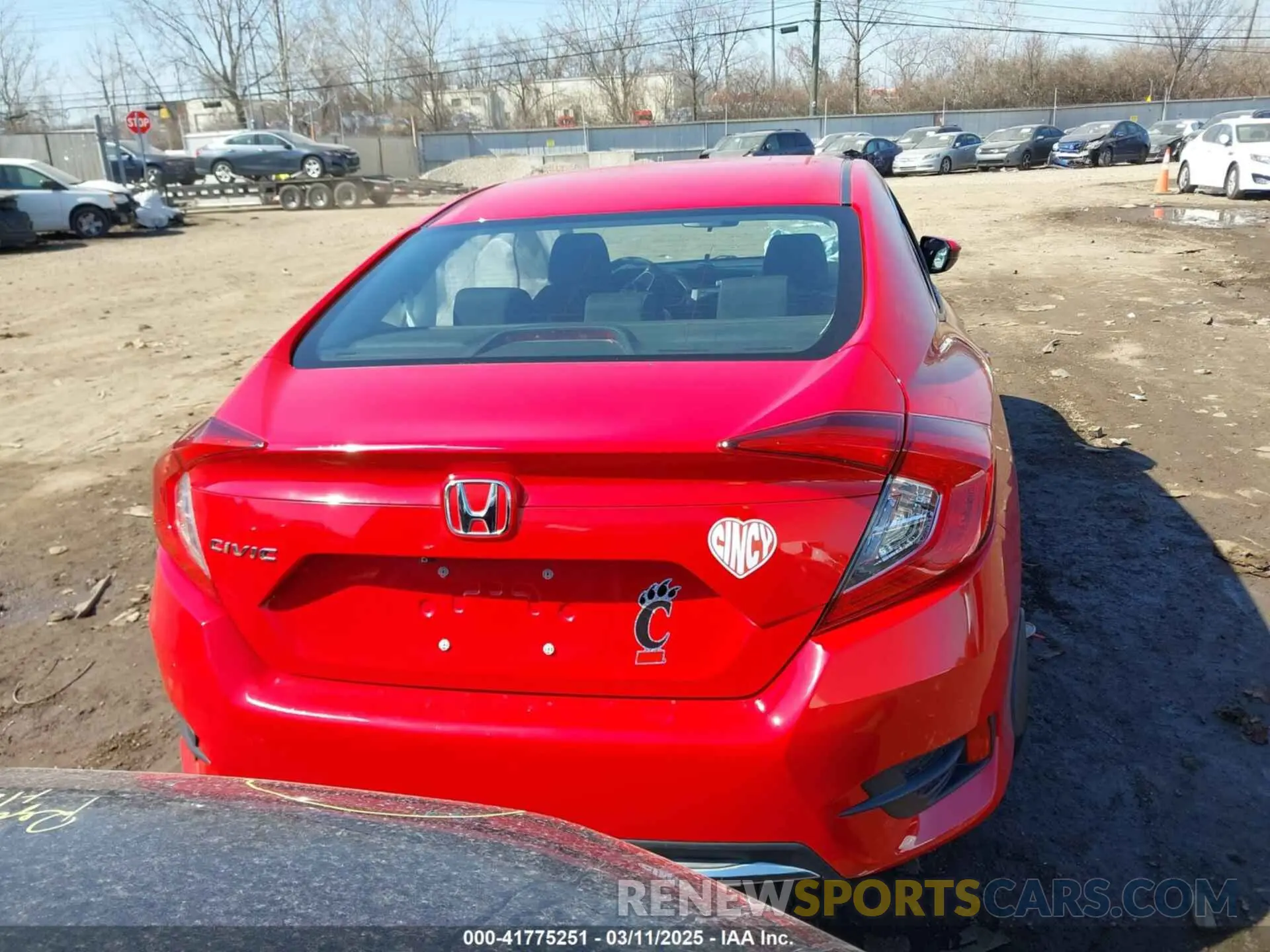 16 Photograph of a damaged car 2HGFC2F65KH535558 HONDA CIVIC 2019