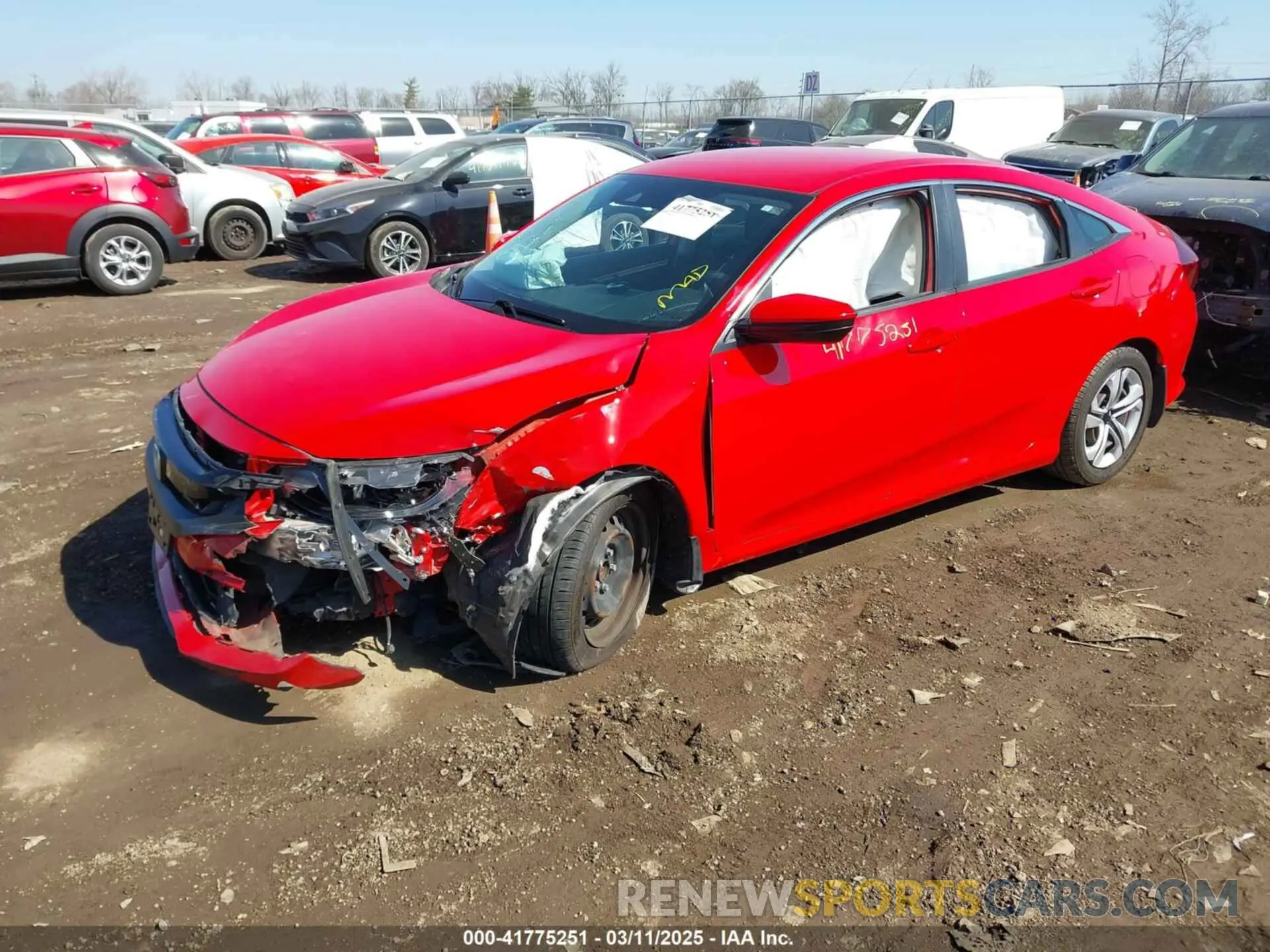 2 Photograph of a damaged car 2HGFC2F65KH535558 HONDA CIVIC 2019