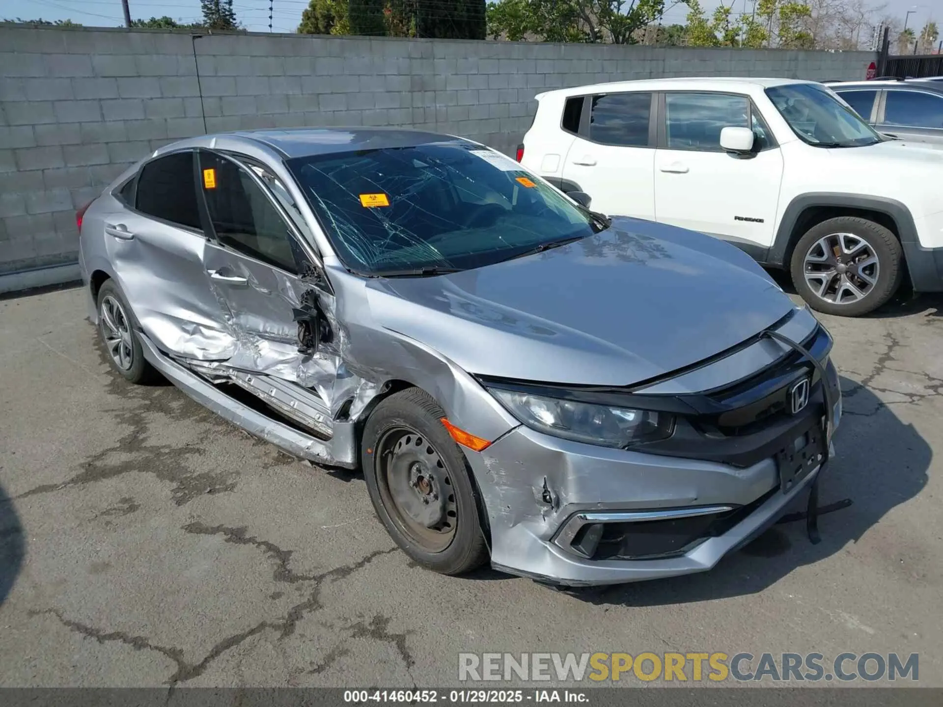1 Photograph of a damaged car 2HGFC2F65KH555468 HONDA CIVIC 2019