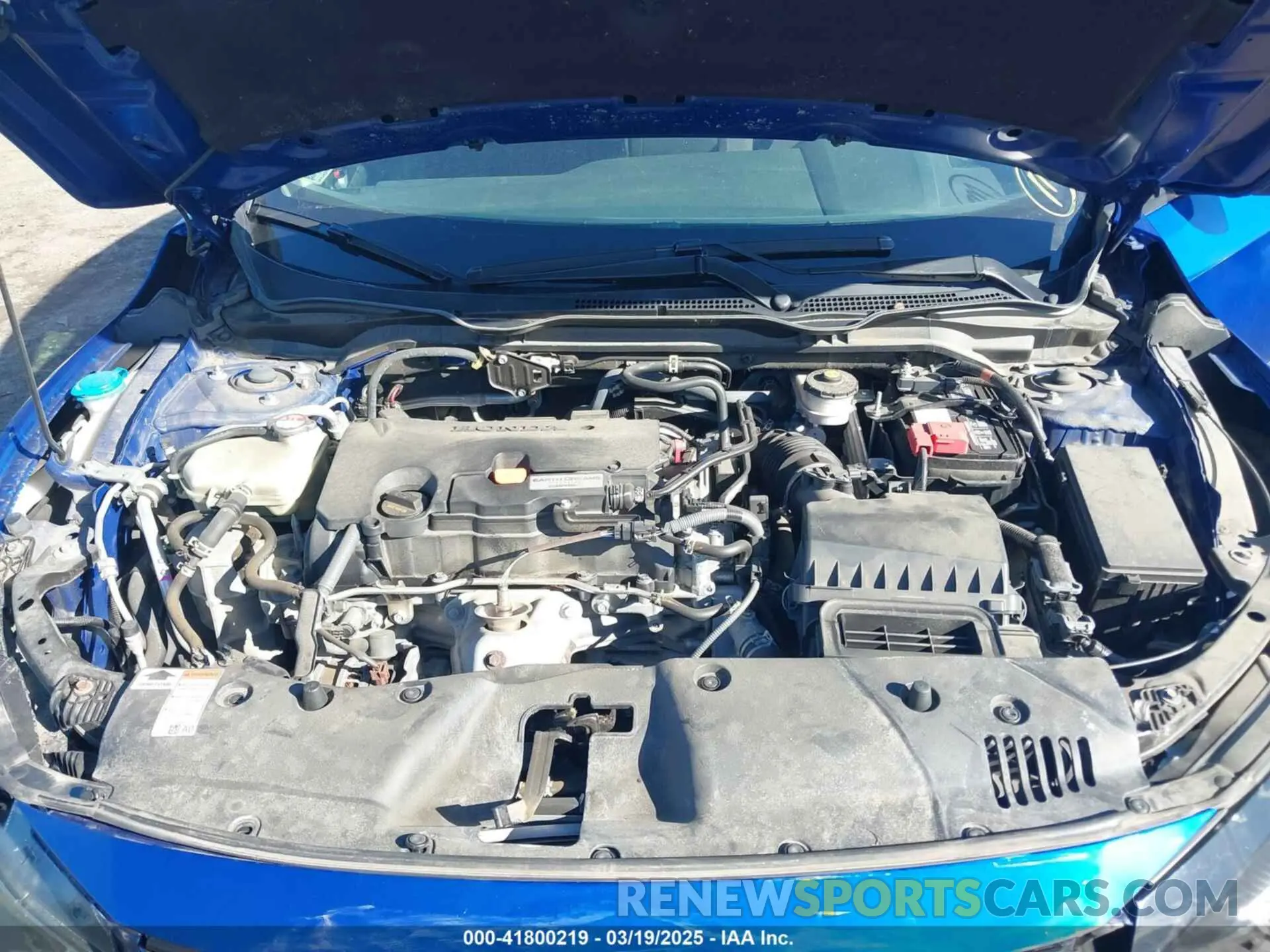 10 Photograph of a damaged car 2HGFC2F65KH561027 HONDA CIVIC 2019