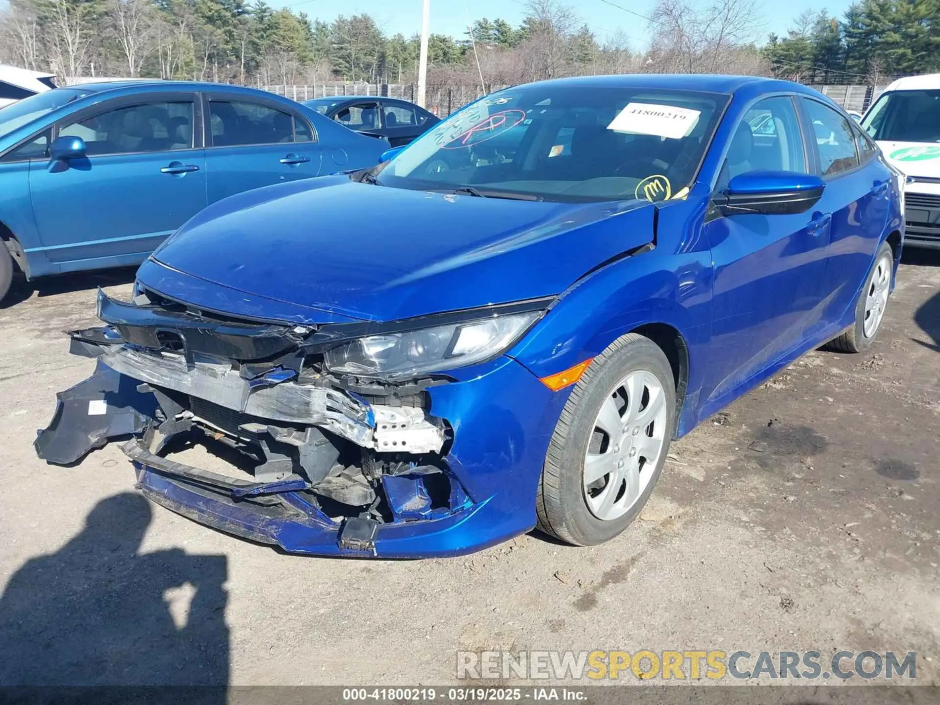 2 Photograph of a damaged car 2HGFC2F65KH561027 HONDA CIVIC 2019