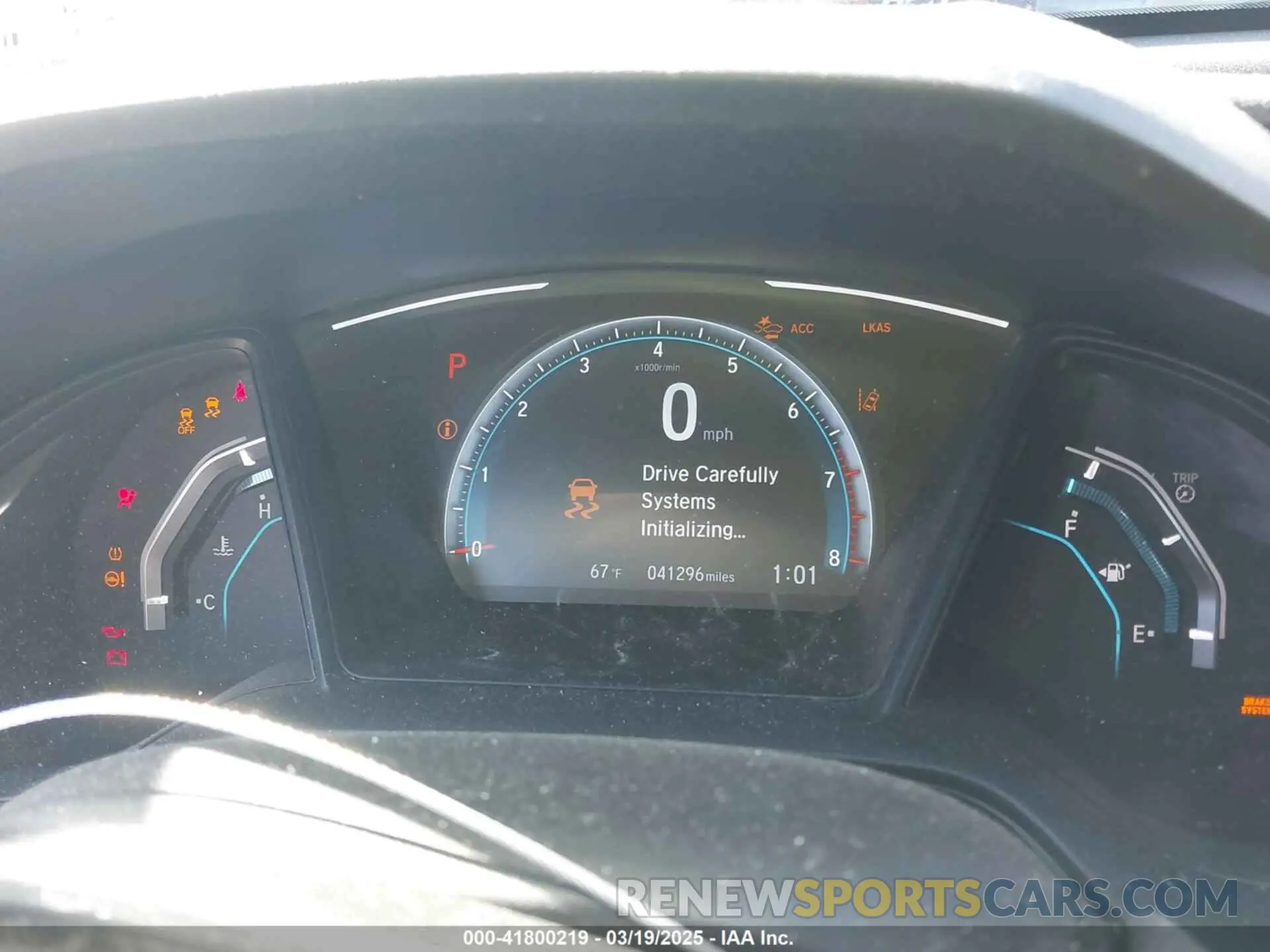 7 Photograph of a damaged car 2HGFC2F65KH561027 HONDA CIVIC 2019