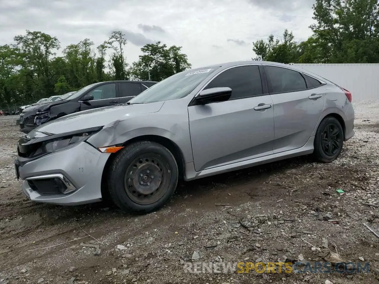 1 Photograph of a damaged car 2HGFC2F65KH586123 HONDA CIVIC 2019