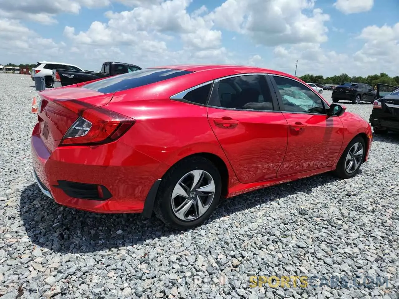 3 Photograph of a damaged car 2HGFC2F66KH551056 HONDA CIVIC 2019