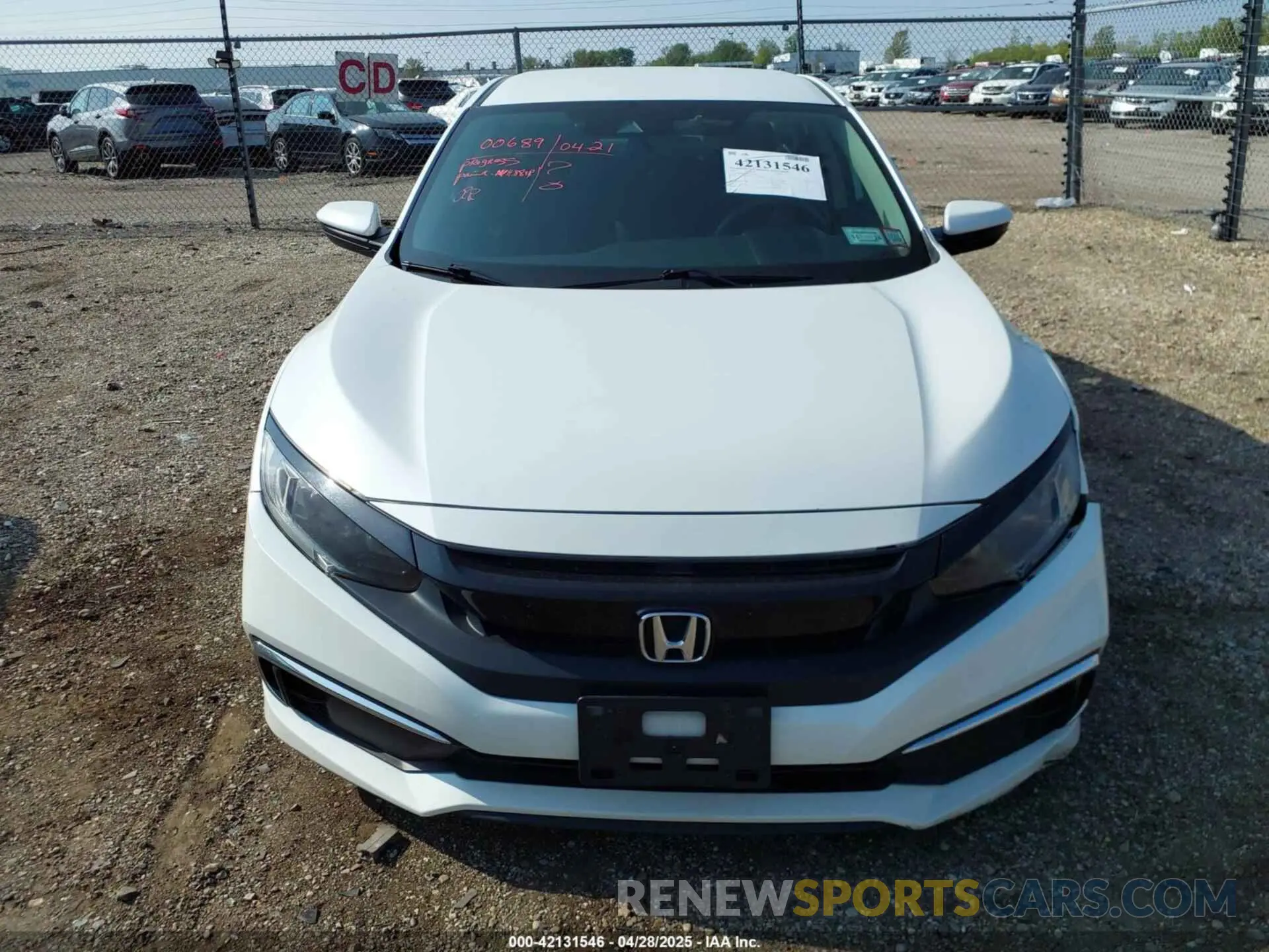 12 Photograph of a damaged car 2HGFC2F66KH567189 HONDA CIVIC 2019