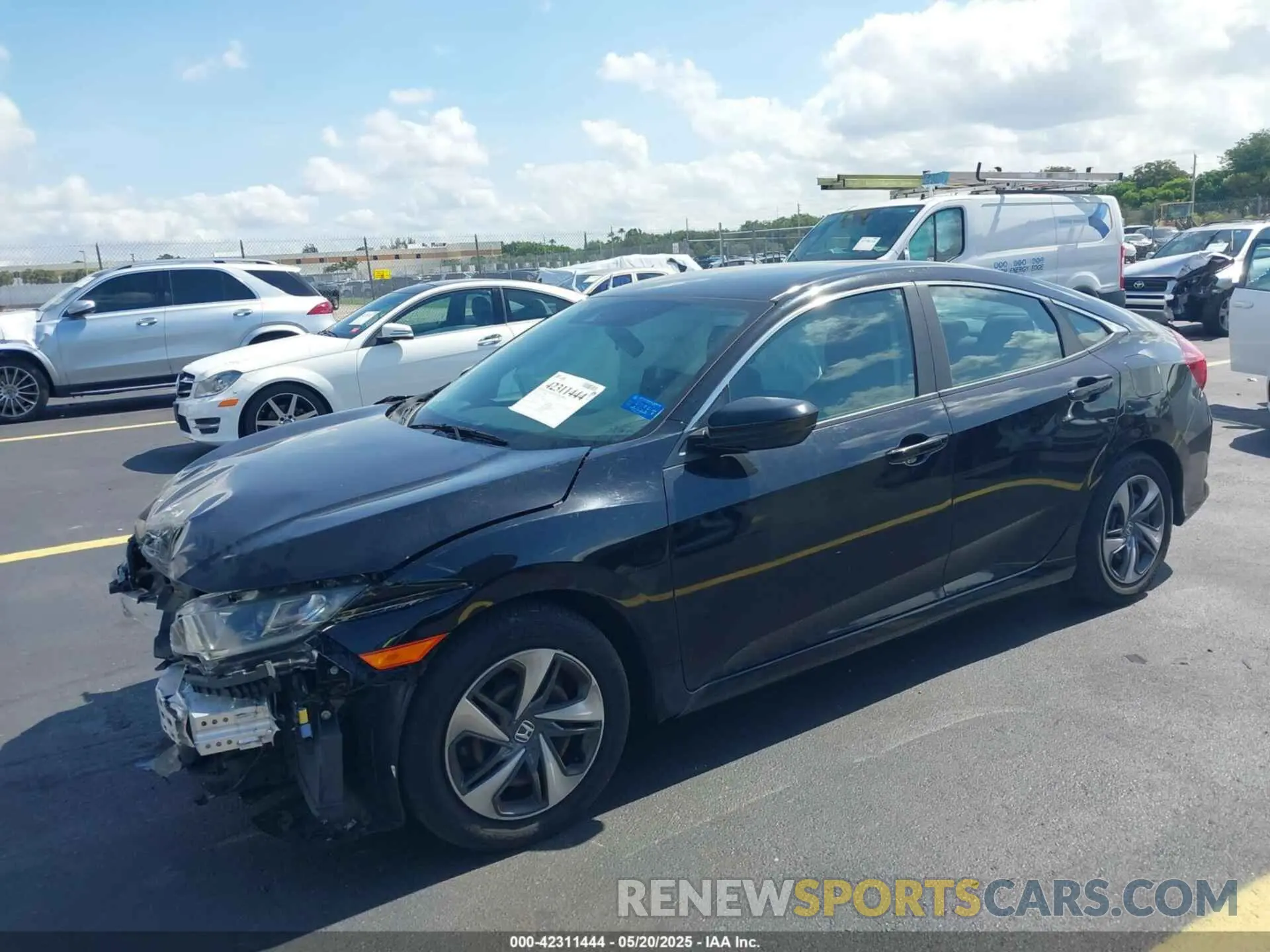 2 Photograph of a damaged car 2HGFC2F66KH598782 HONDA CIVIC 2019