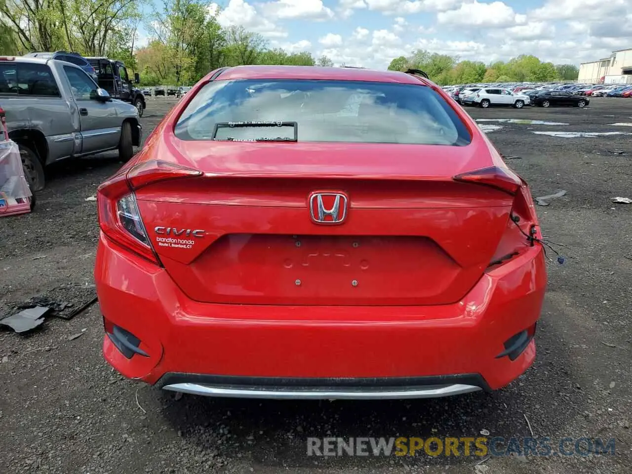 6 Photograph of a damaged car 2HGFC2F67KH506952 HONDA CIVIC 2019