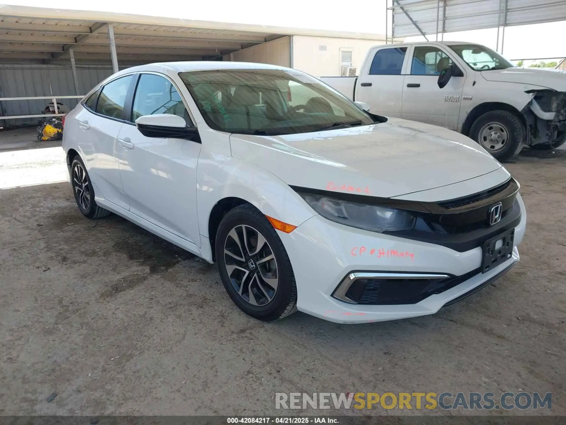 1 Photograph of a damaged car 2HGFC2F67KH568920 HONDA CIVIC 2019