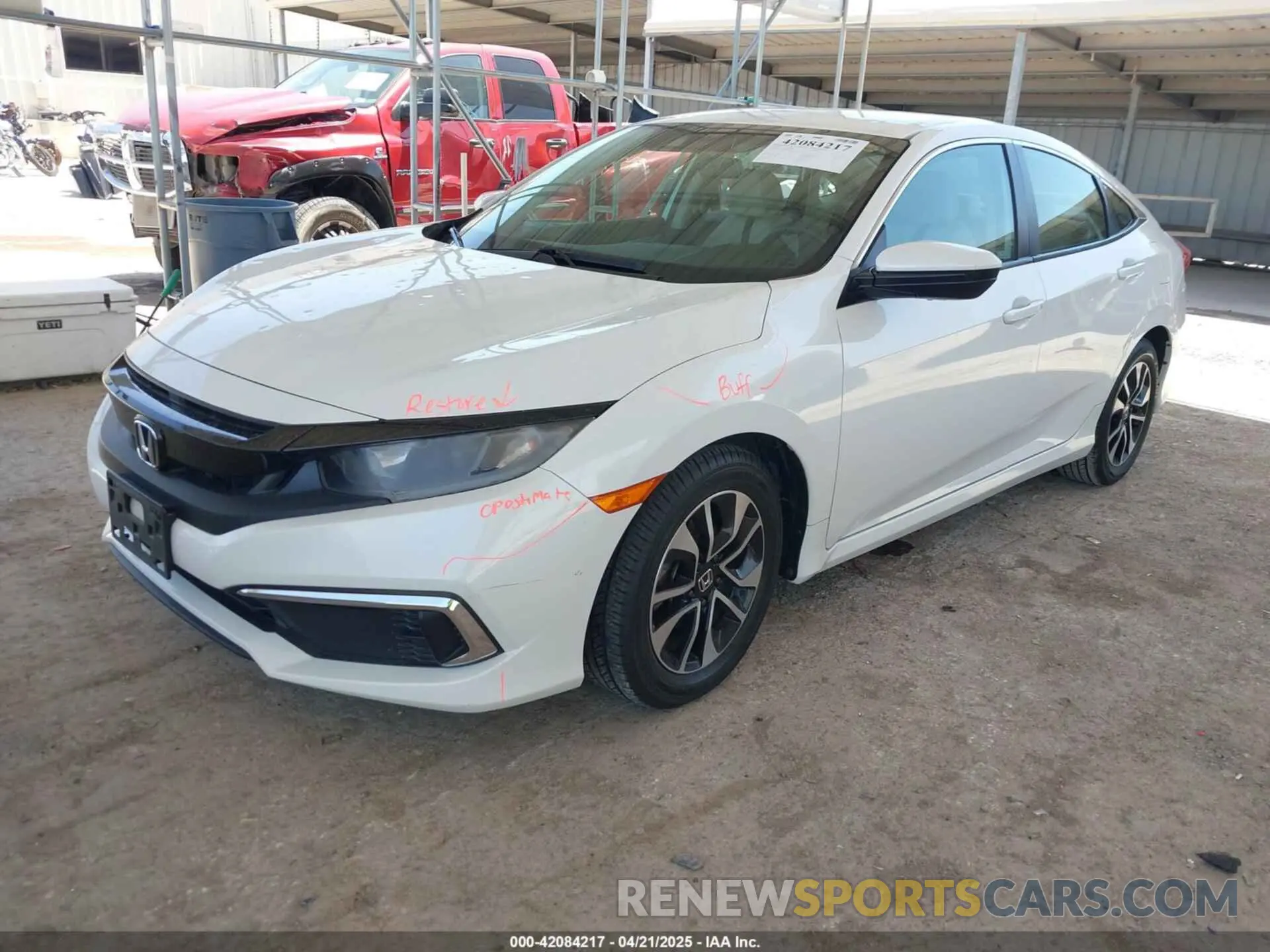 2 Photograph of a damaged car 2HGFC2F67KH568920 HONDA CIVIC 2019
