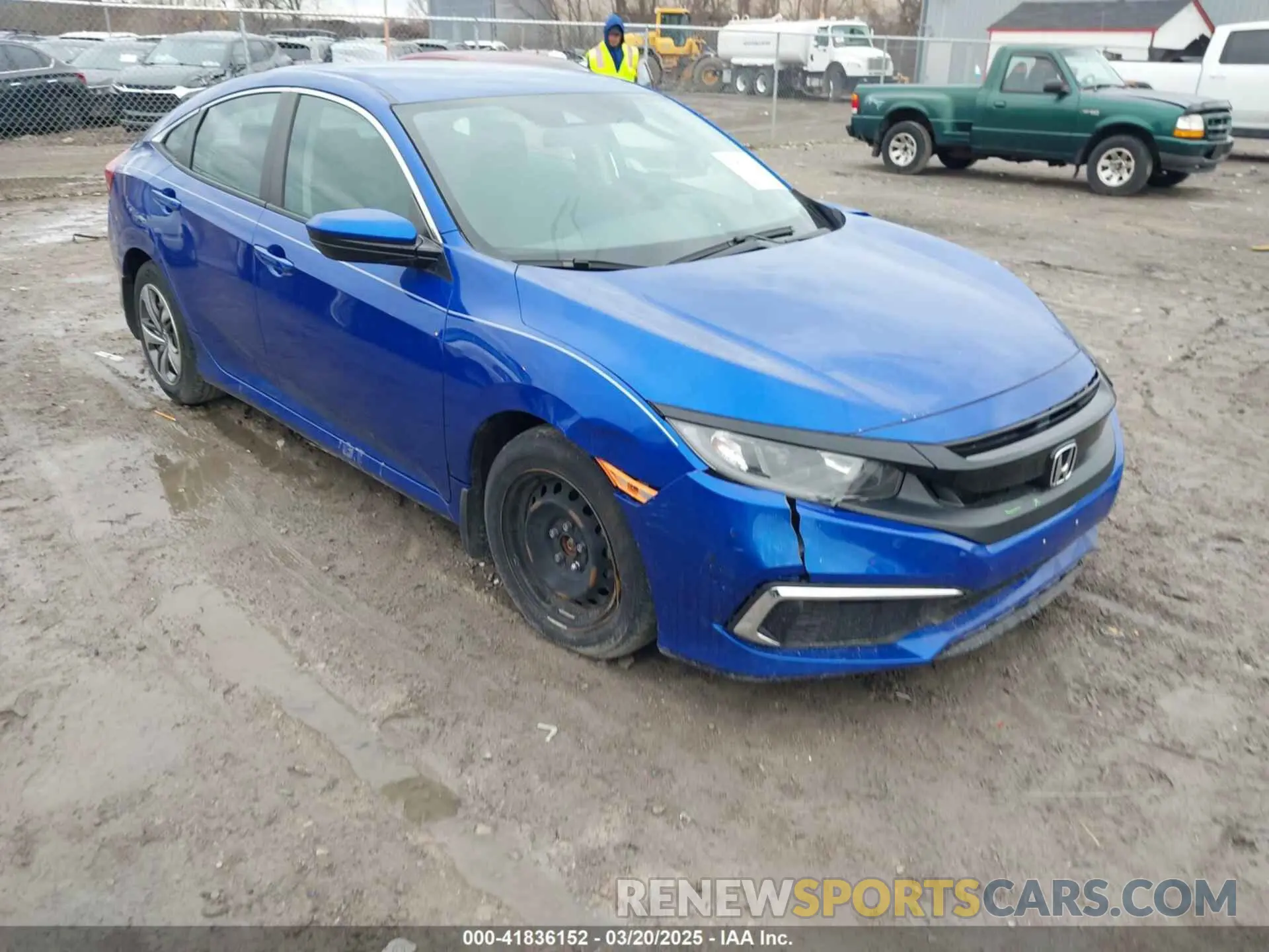 1 Photograph of a damaged car 2HGFC2F68KH550779 HONDA CIVIC 2019