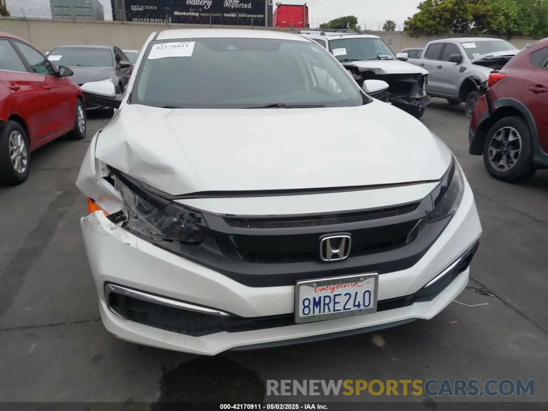 13 Photograph of a damaged car 2HGFC2F68KH587637 HONDA CIVIC 2019