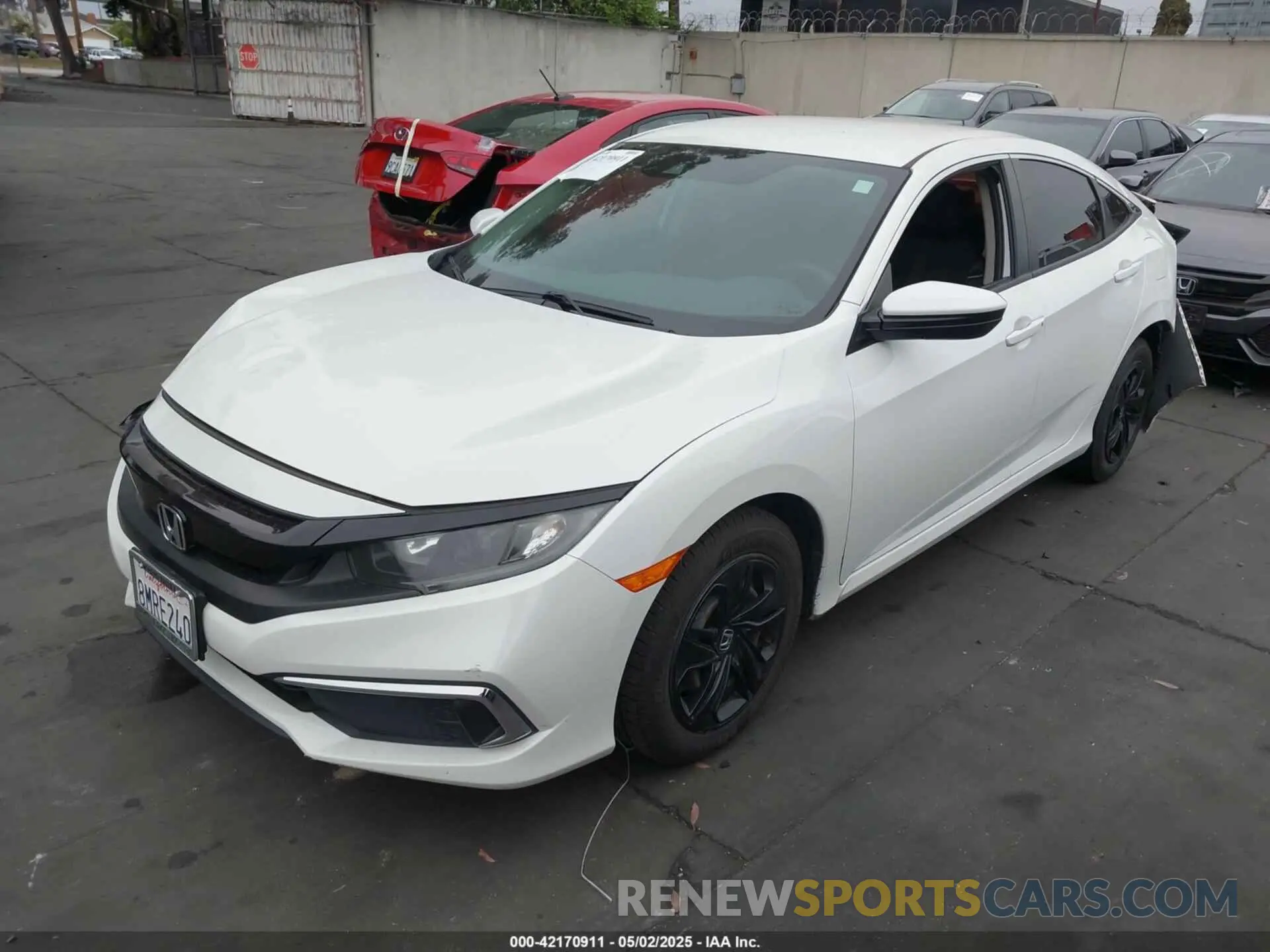 2 Photograph of a damaged car 2HGFC2F68KH587637 HONDA CIVIC 2019