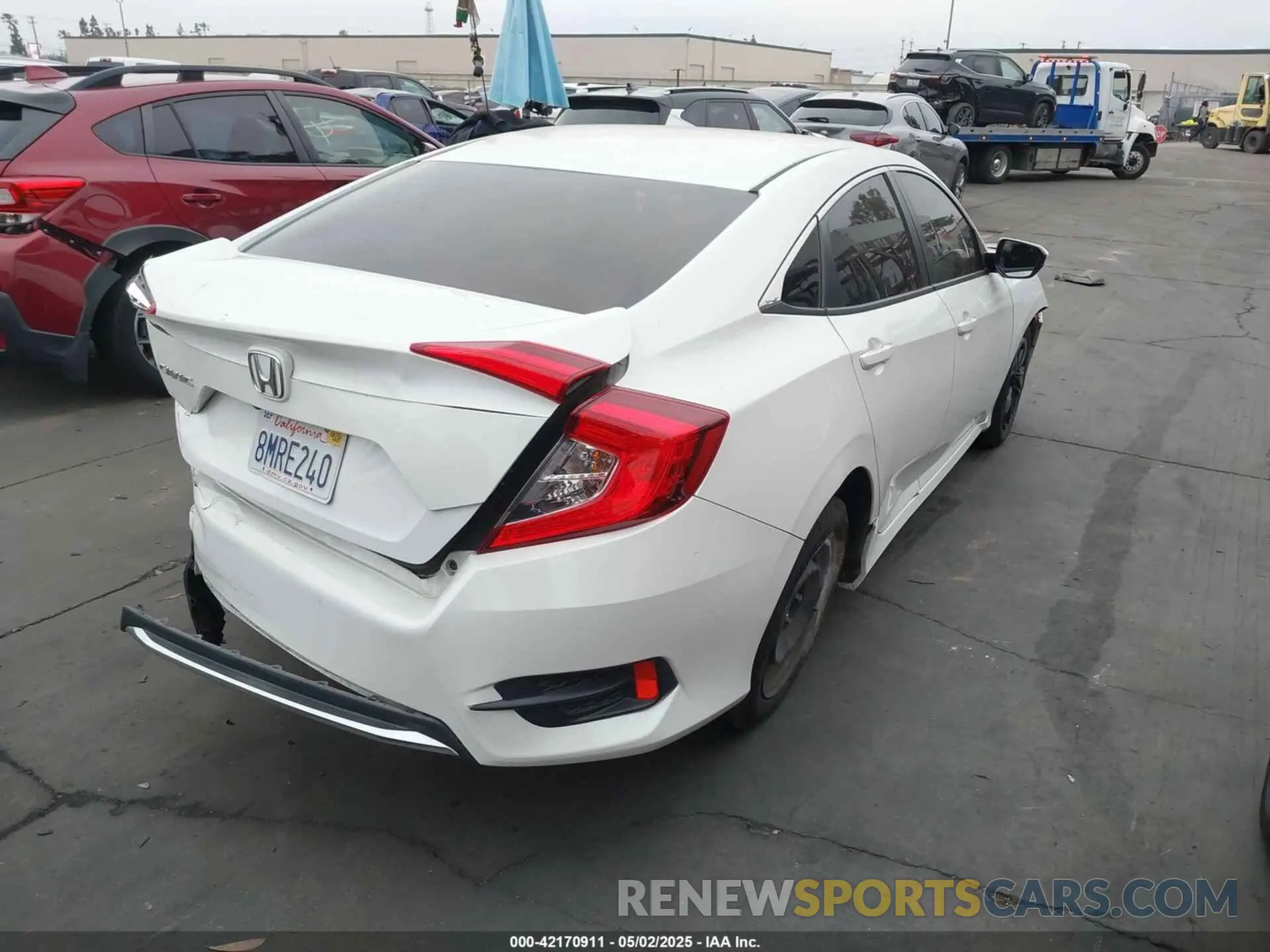 4 Photograph of a damaged car 2HGFC2F68KH587637 HONDA CIVIC 2019