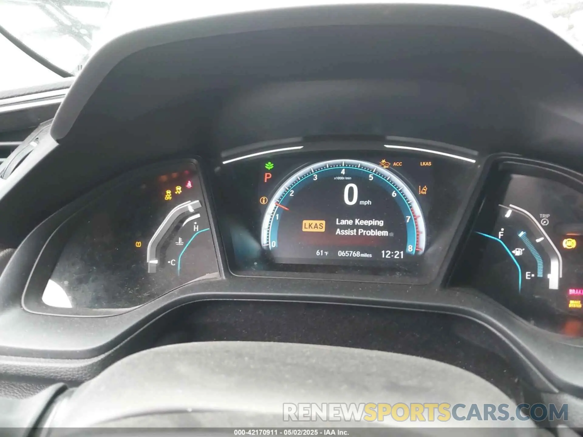 7 Photograph of a damaged car 2HGFC2F68KH587637 HONDA CIVIC 2019