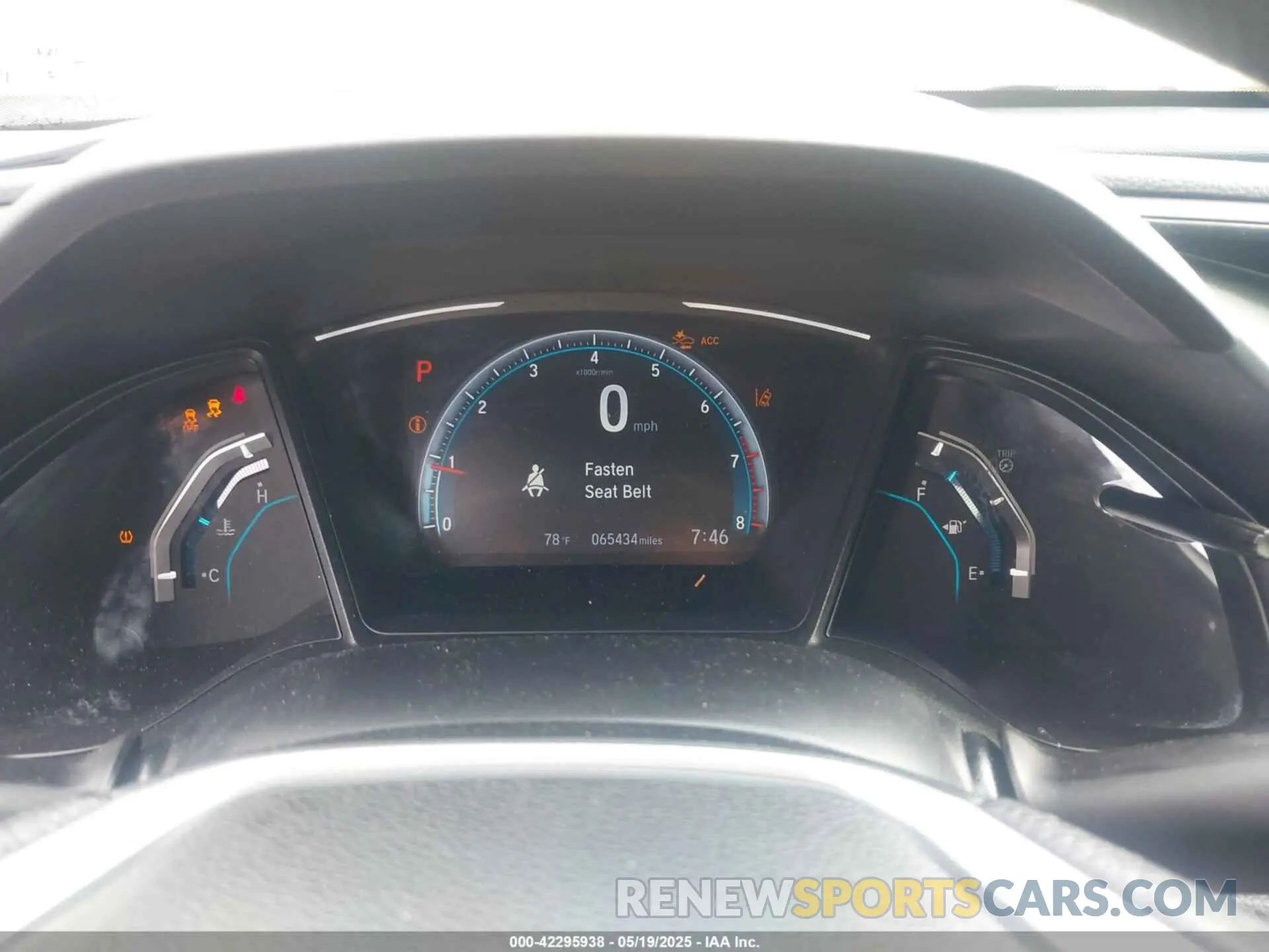 7 Photograph of a damaged car 2HGFC2F68KH603089 HONDA CIVIC 2019