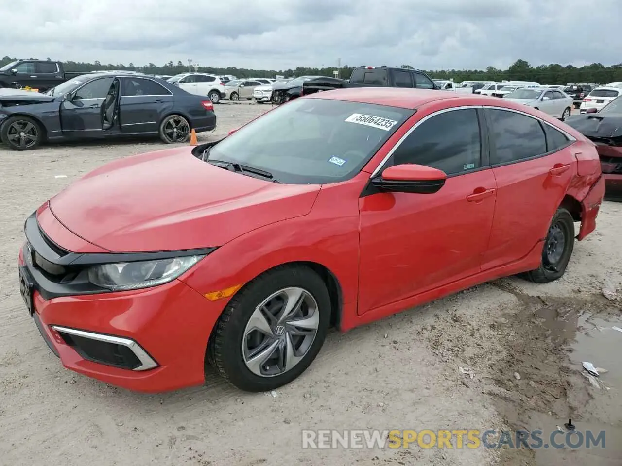 1 Photograph of a damaged car 2HGFC2F69KH537054 HONDA CIVIC 2019