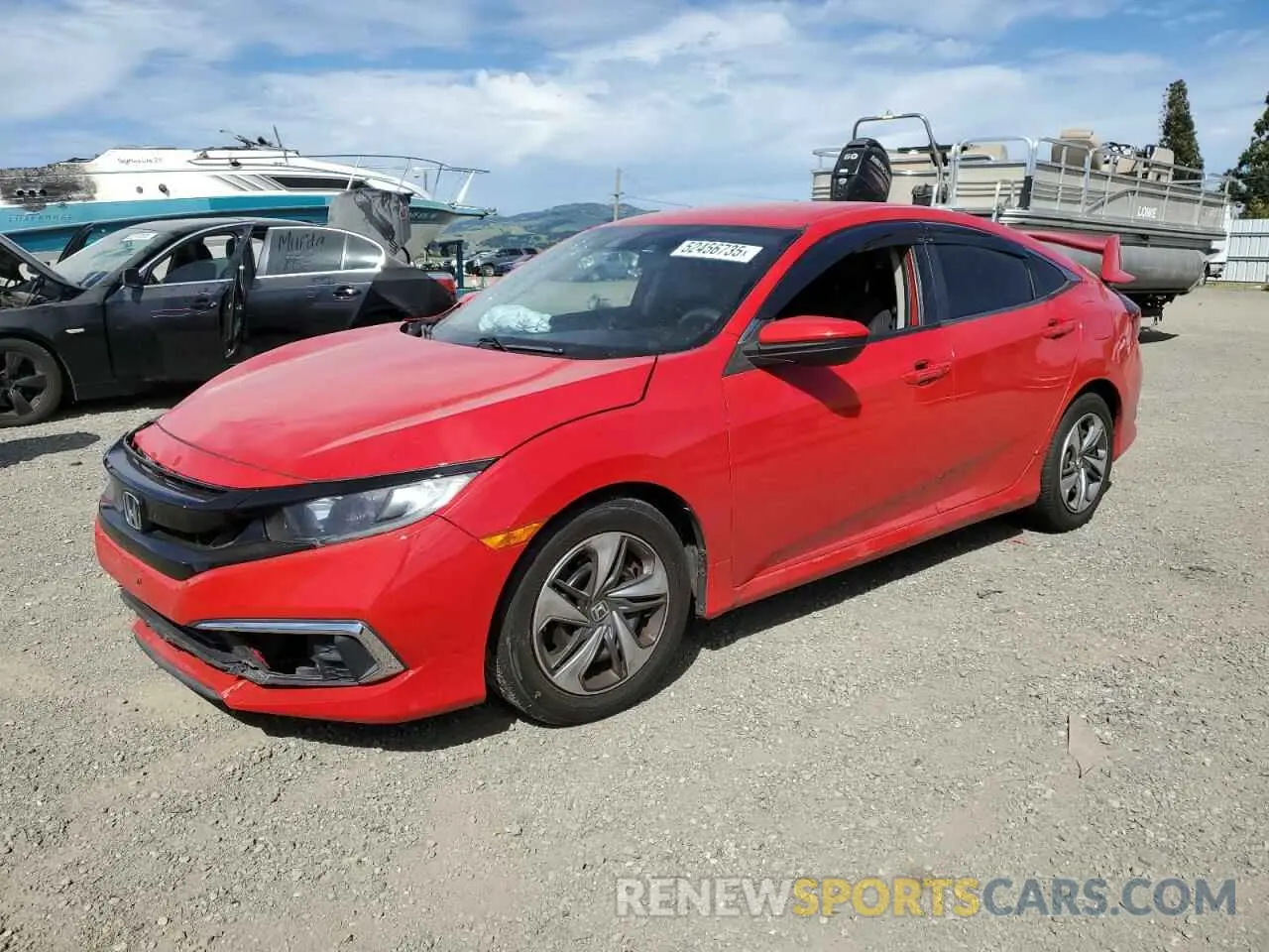 1 Photograph of a damaged car 2HGFC2F69KH547342 HONDA CIVIC 2019