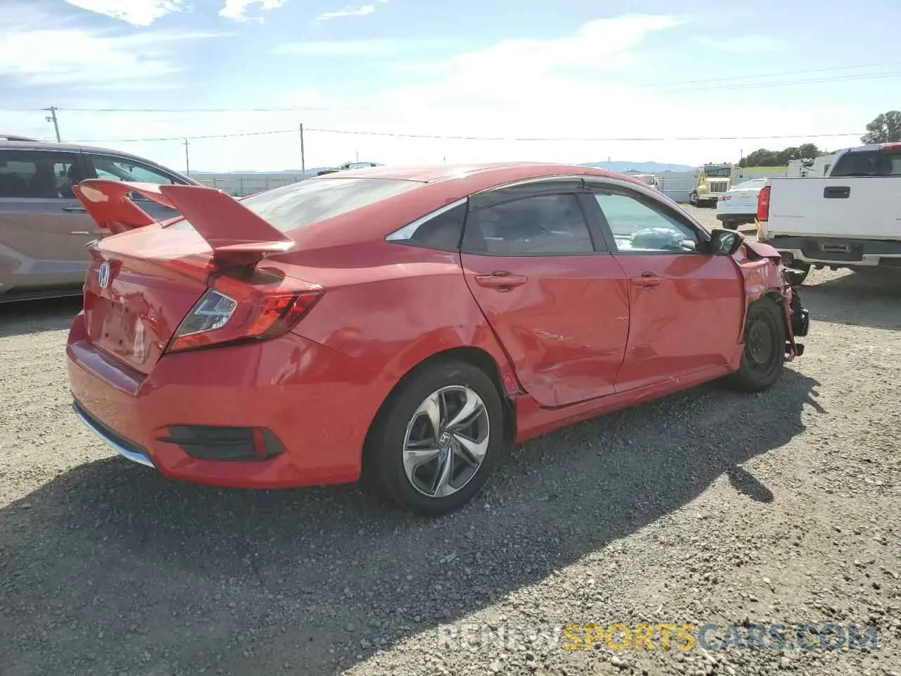 3 Photograph of a damaged car 2HGFC2F69KH547342 HONDA CIVIC 2019