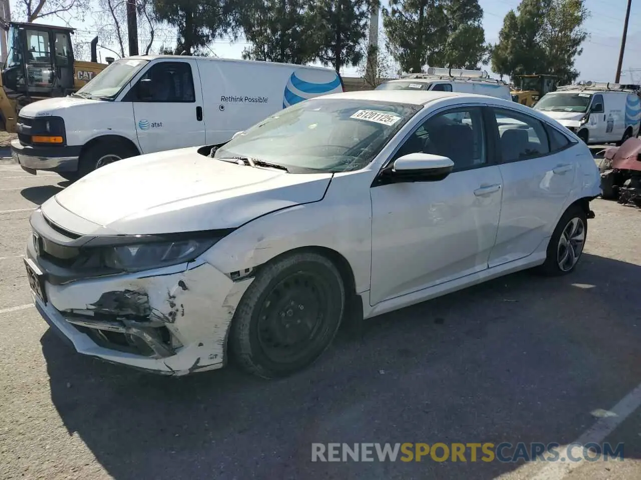 1 Photograph of a damaged car 2HGFC2F69KH557742 HONDA CIVIC 2019