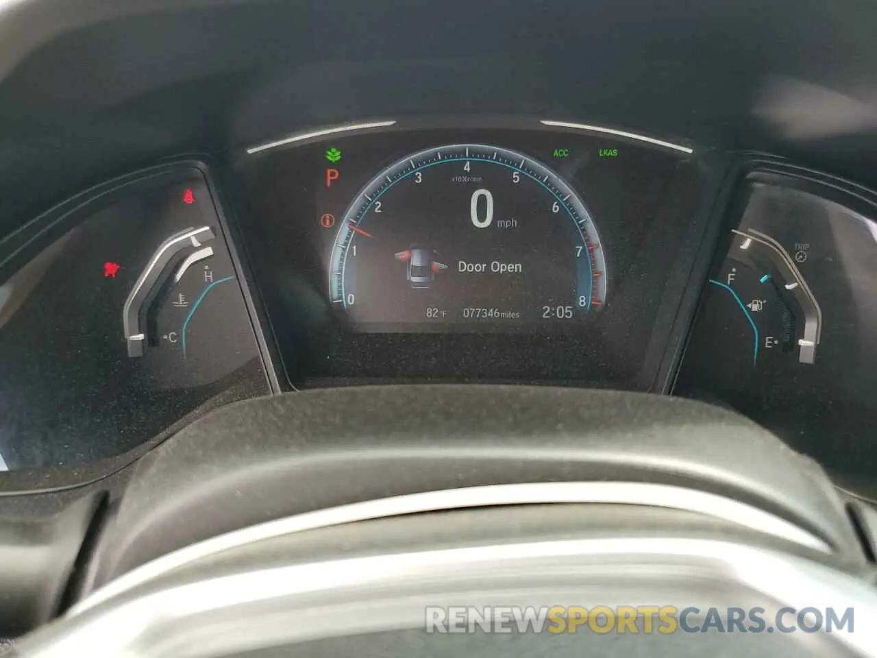9 Photograph of a damaged car 2HGFC2F69KH586349 HONDA CIVIC 2019